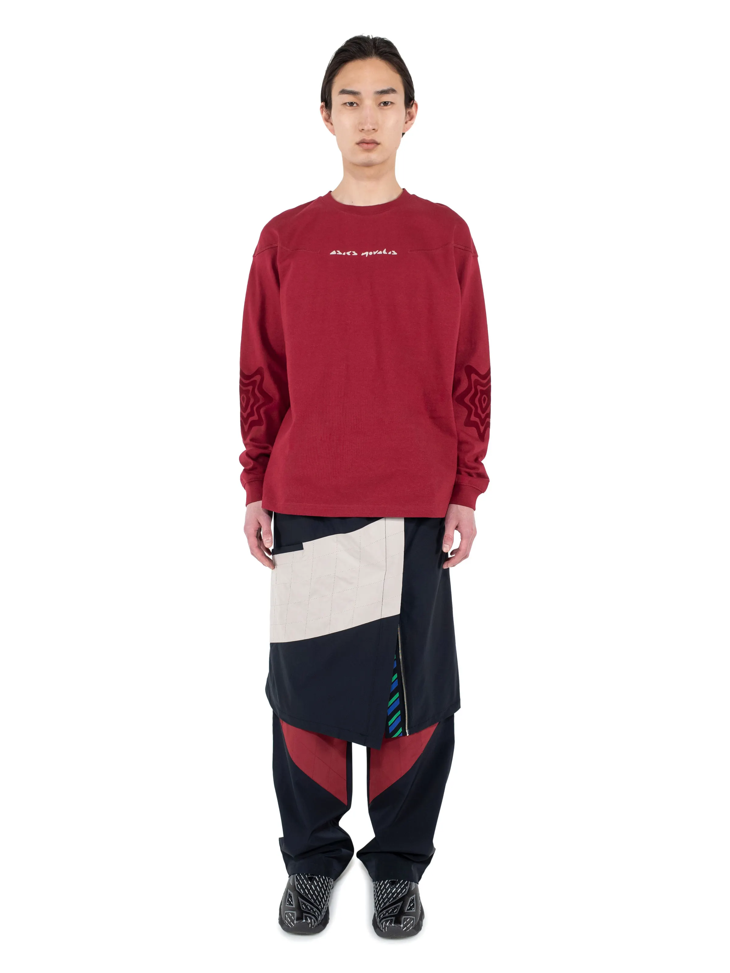 KIKO KOSTADINOV LIATRISORY WRAP SKIRT - ANTHRACITE/QUARTZ