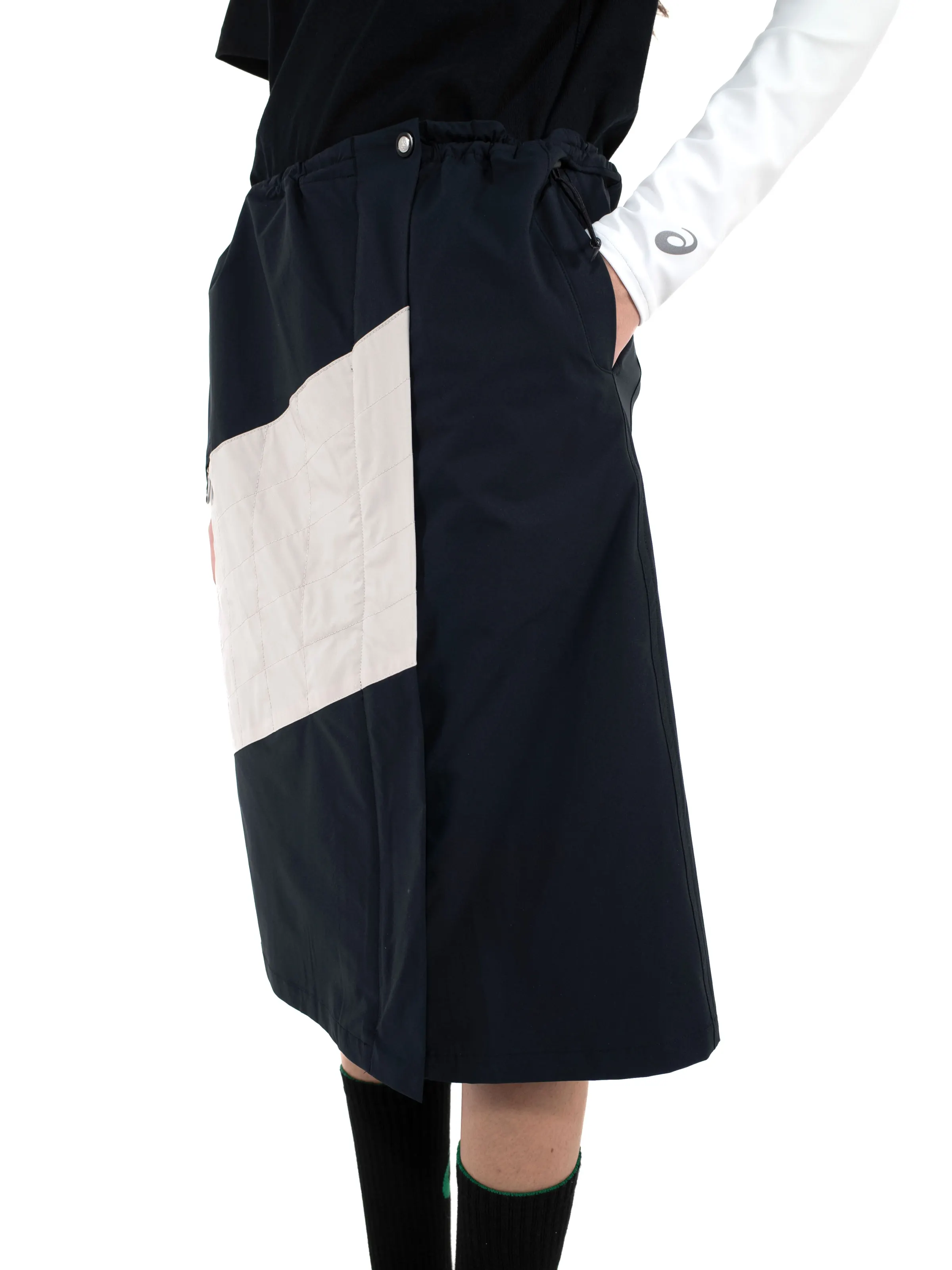 KIKO KOSTADINOV LIATRISORY WRAP SKIRT - ANTHRACITE/QUARTZ