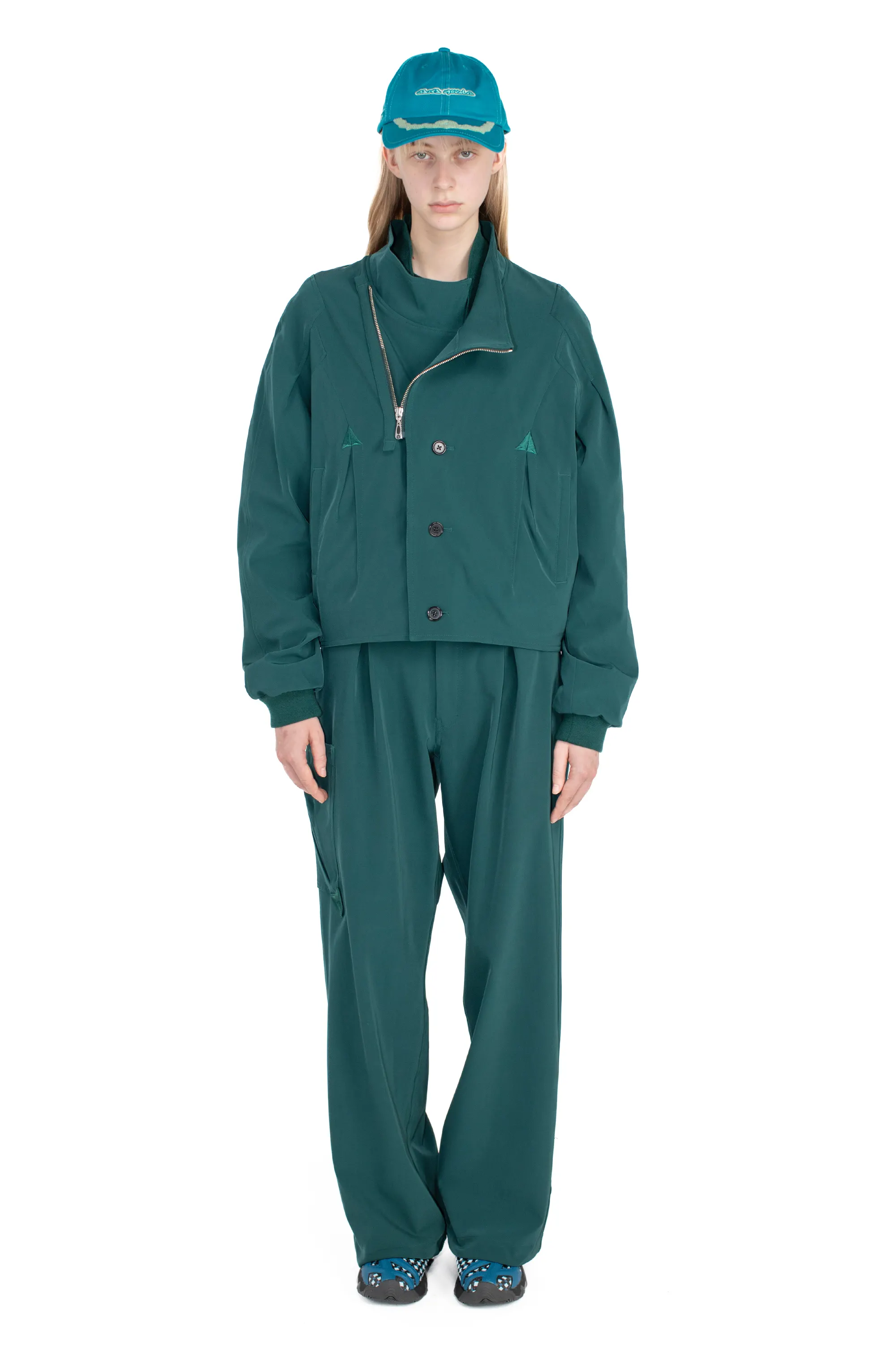 SATUREJA BLOUSON - TEAL – KIKO KOSTADINOV