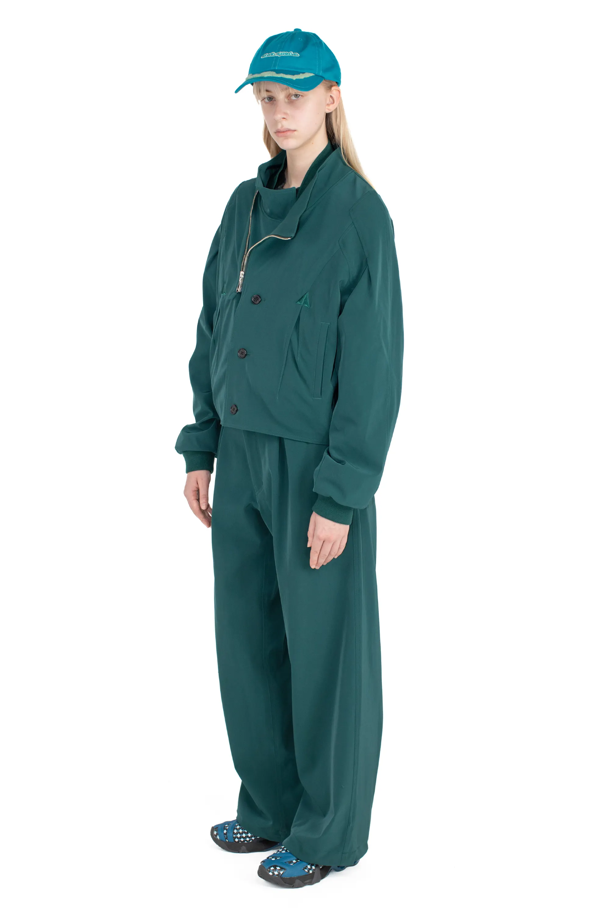 SATUREJA BLOUSON - TEAL – KIKO KOSTADINOV