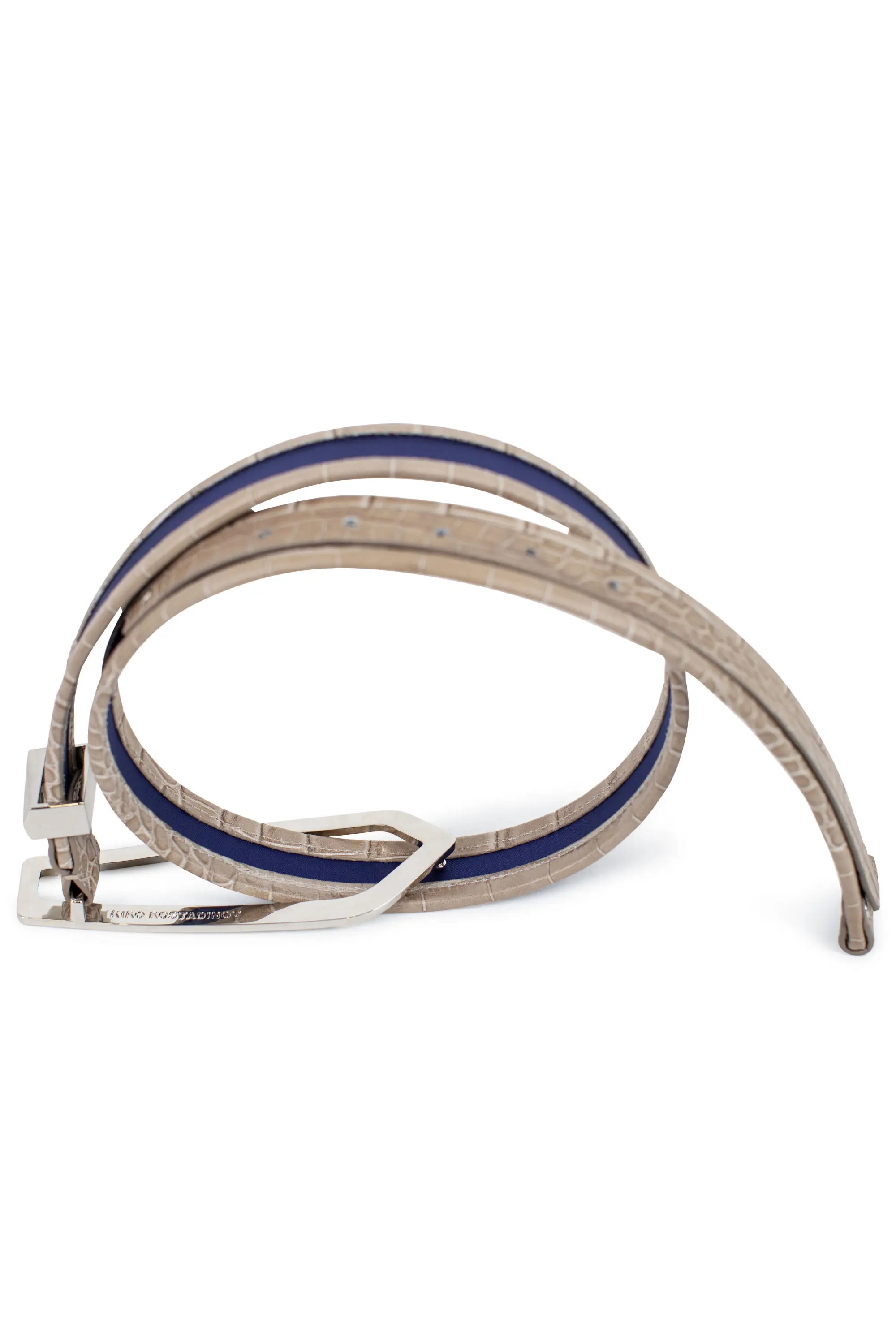 KIKO KOSTADINOV ALEC BELT - NAVY BLUE / GREEN KHAKI