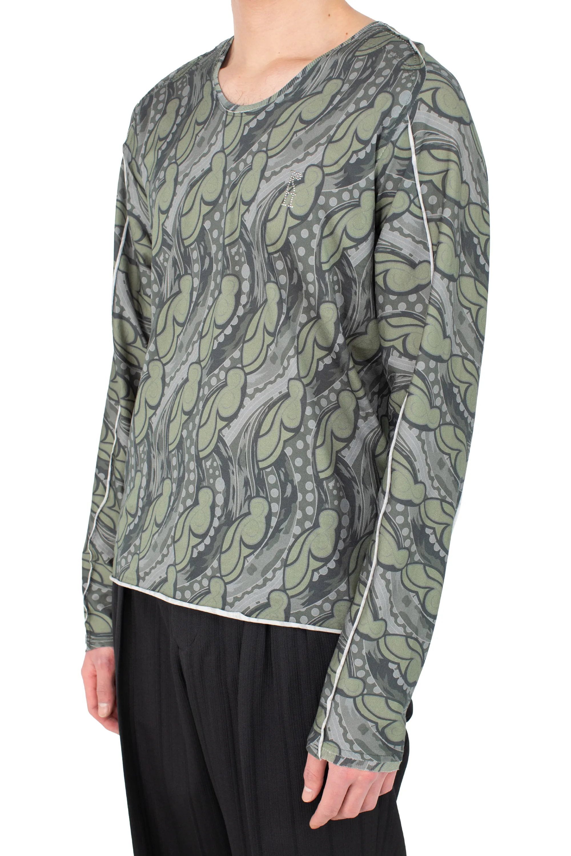 KIKO KOSTADINOV ASTRO LONG SLEEVE TOP - SAGE
