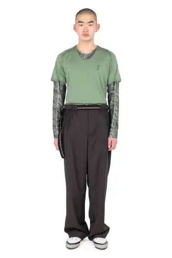KIKO KOSTADINOV ASTRO SHORT SLEEVE TOP - LEAF
