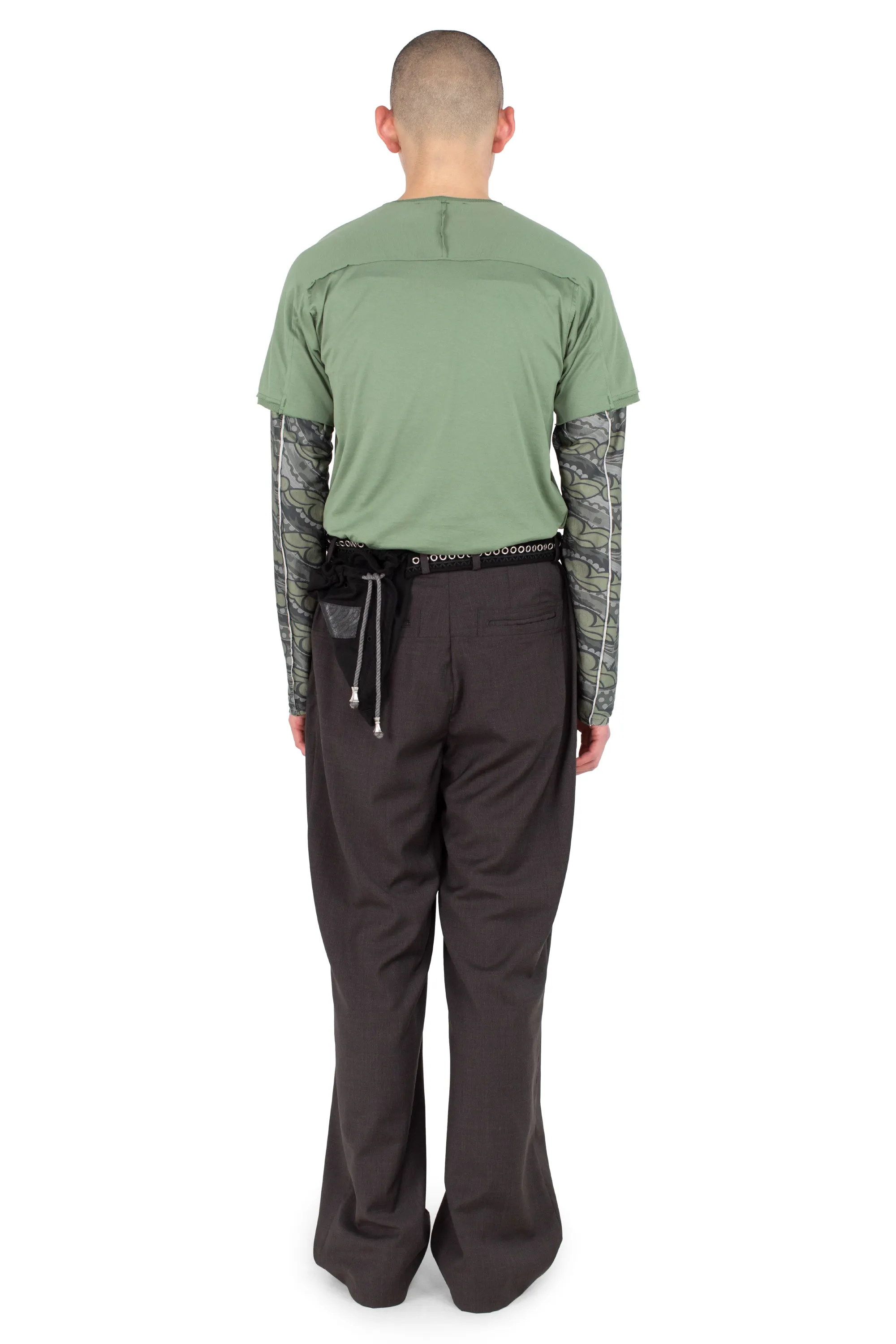 KIKO KOSTADINOV ASTRO SHORT SLEEVE TOP - LEAF