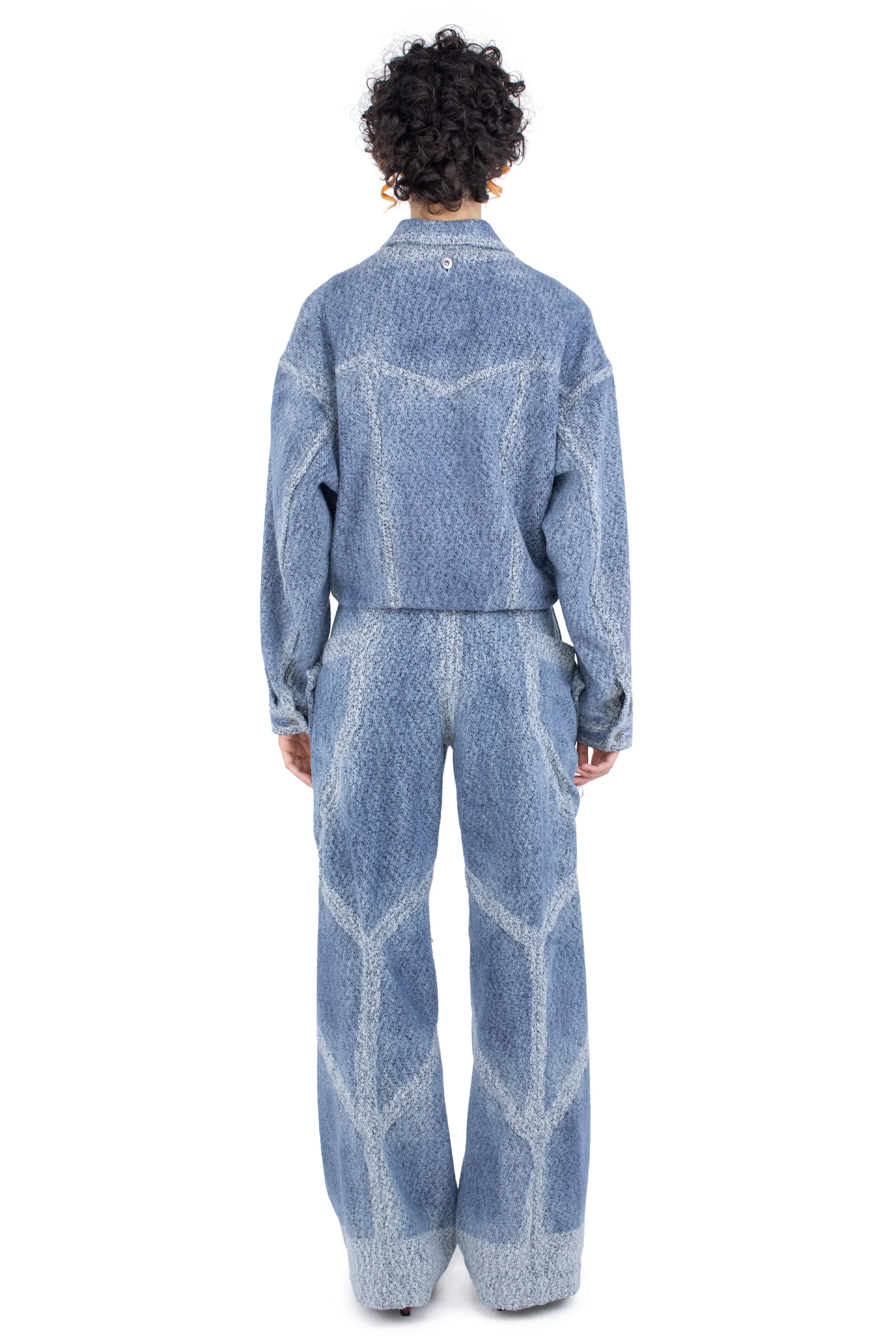 KIKO KOSTADINOV CENTENNIAL DENIM JACKET - INDIGO & WHITE