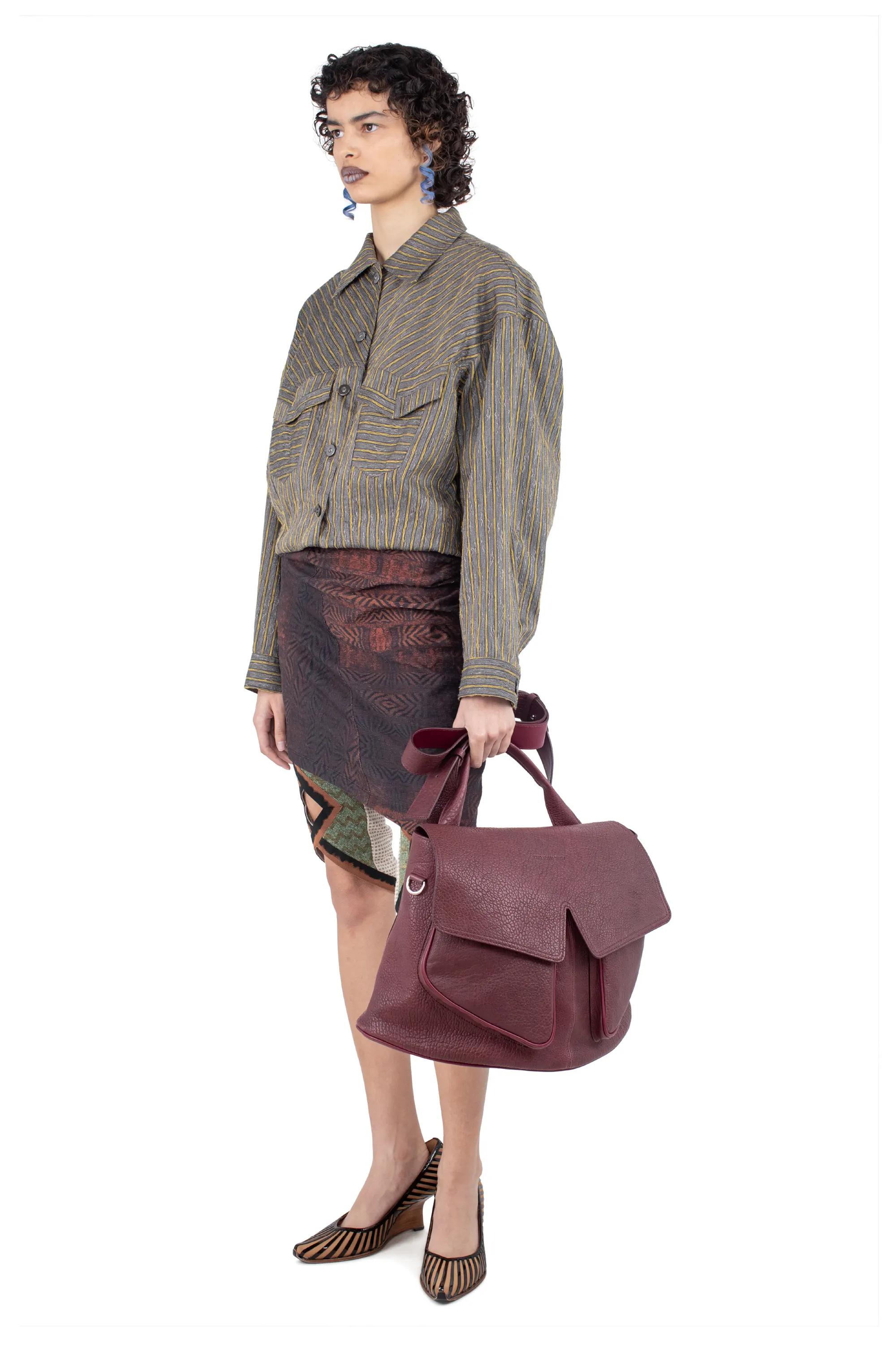 KIKO KOSTADINOV CENTENNIAL JACKET - CHARCOAL & SUNSHINE