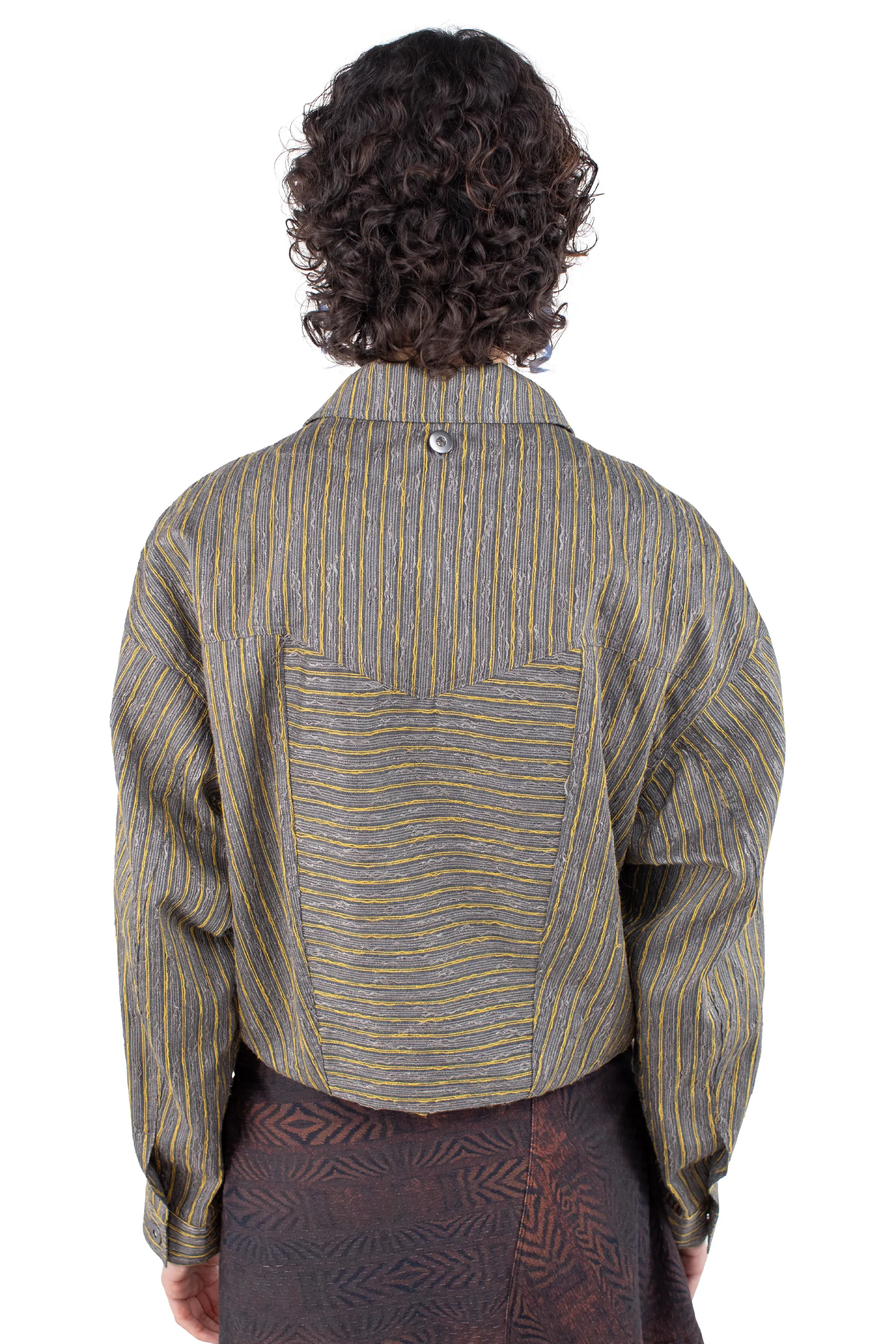 KIKO KOSTADINOV CENTENNIAL JACKET - CHARCOAL & SUNSHINE