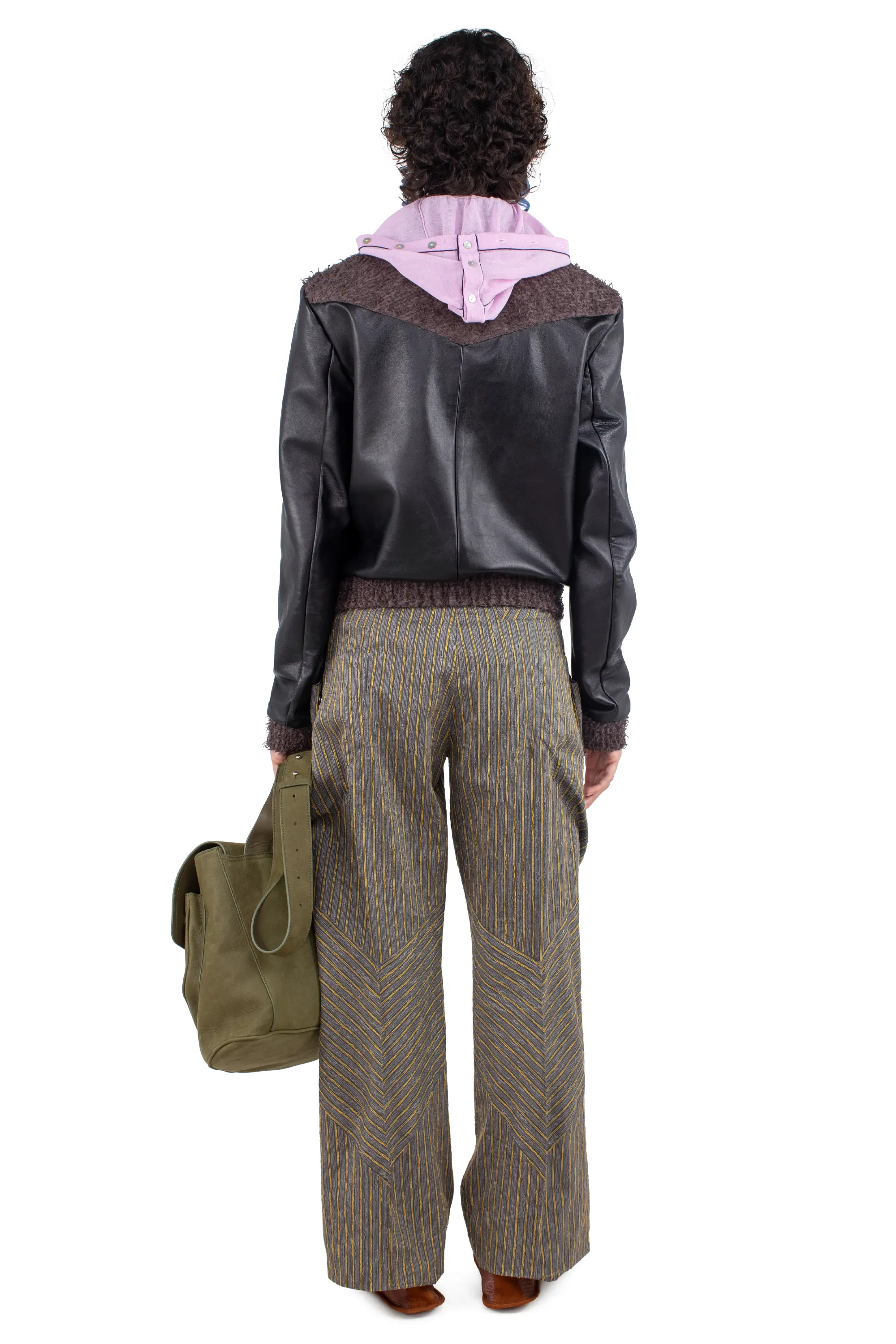 KIKO KOSTADINOV CENTENNIAL TROUSER - CHARCOAL & SUNSHINE