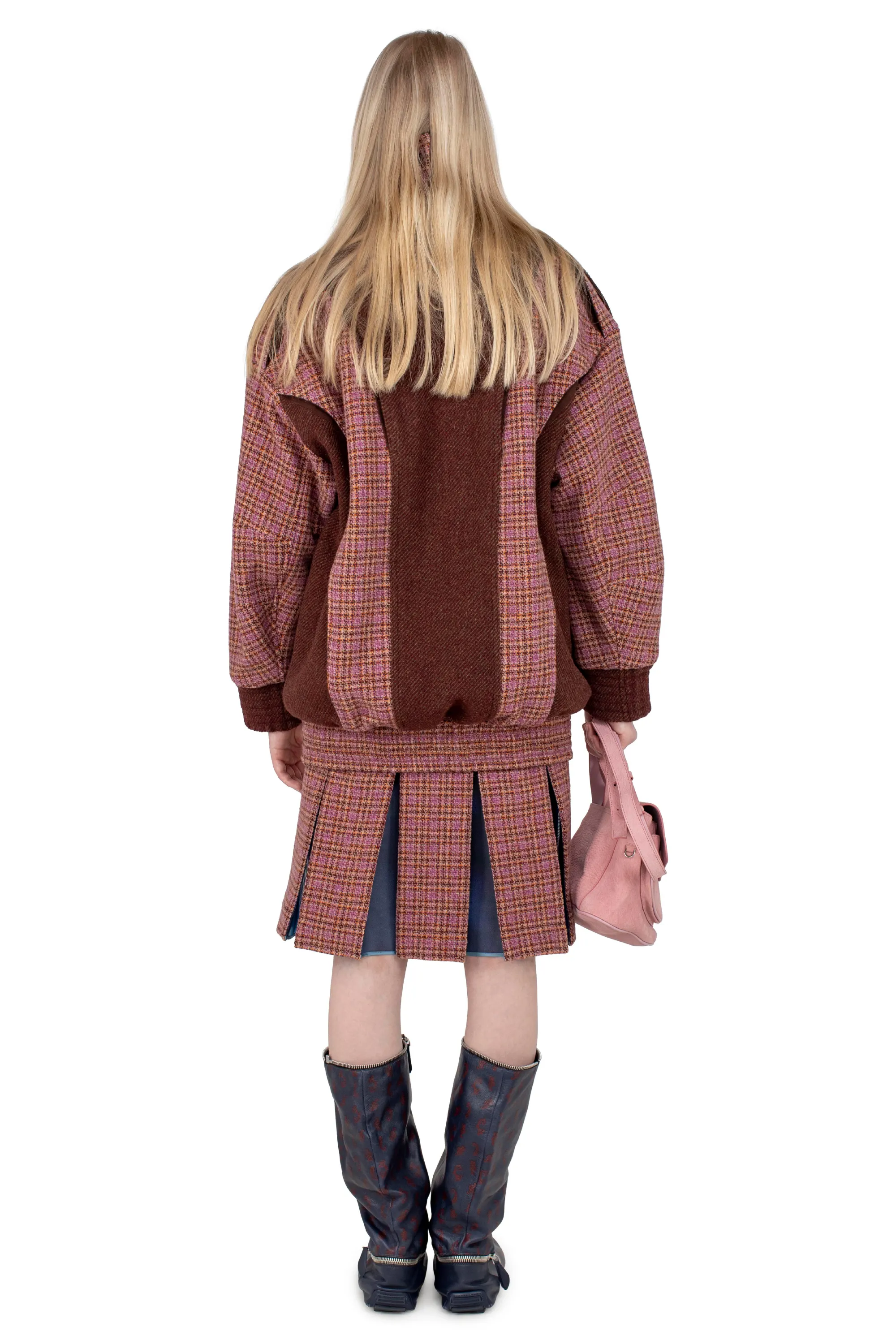 KIKO KOSTADINOV CHASSEUR JACKET - ROSEWOOD TWEED