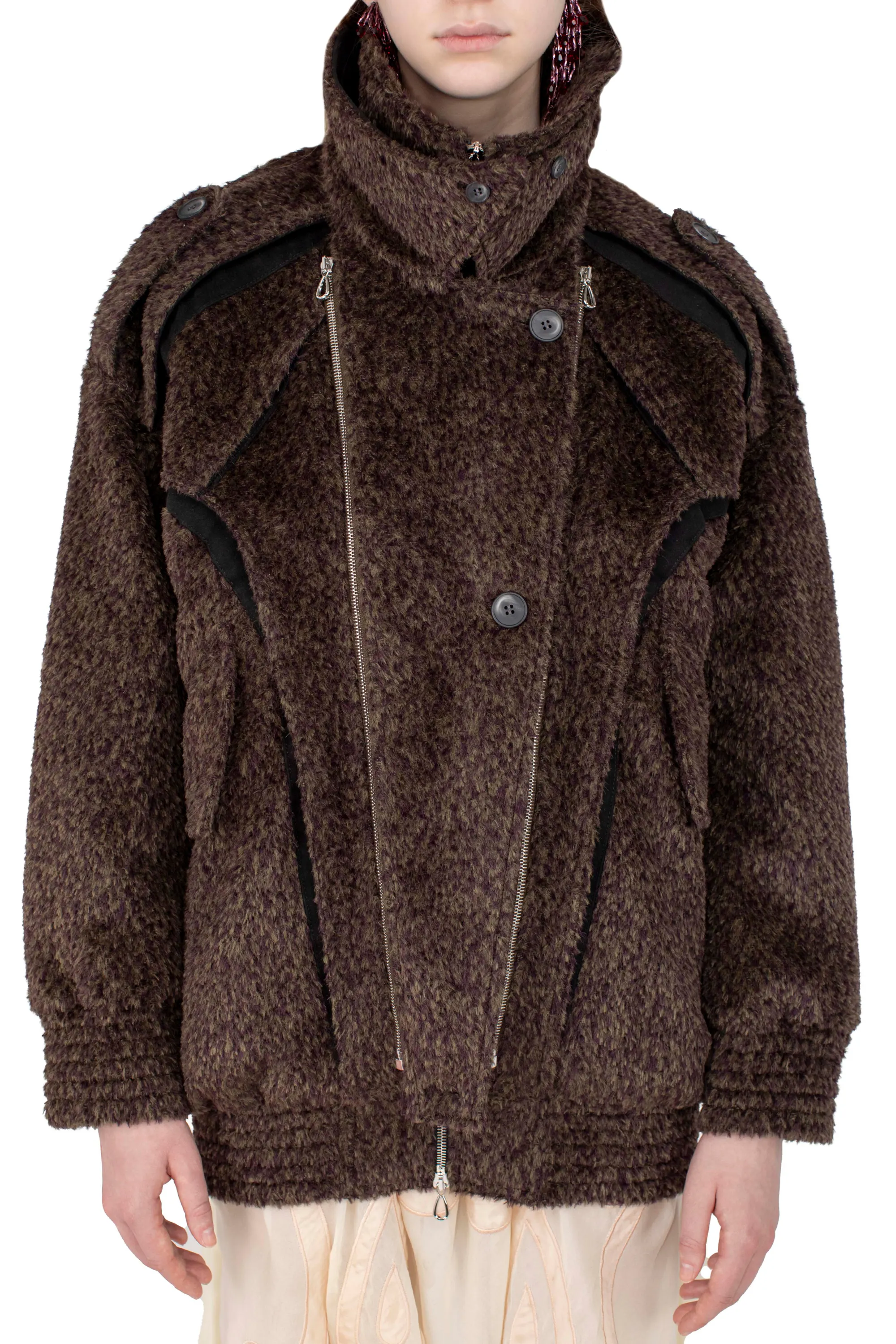 KIKO KOSTADINOV CHASSEUR JACKET - WALNUT BROWN