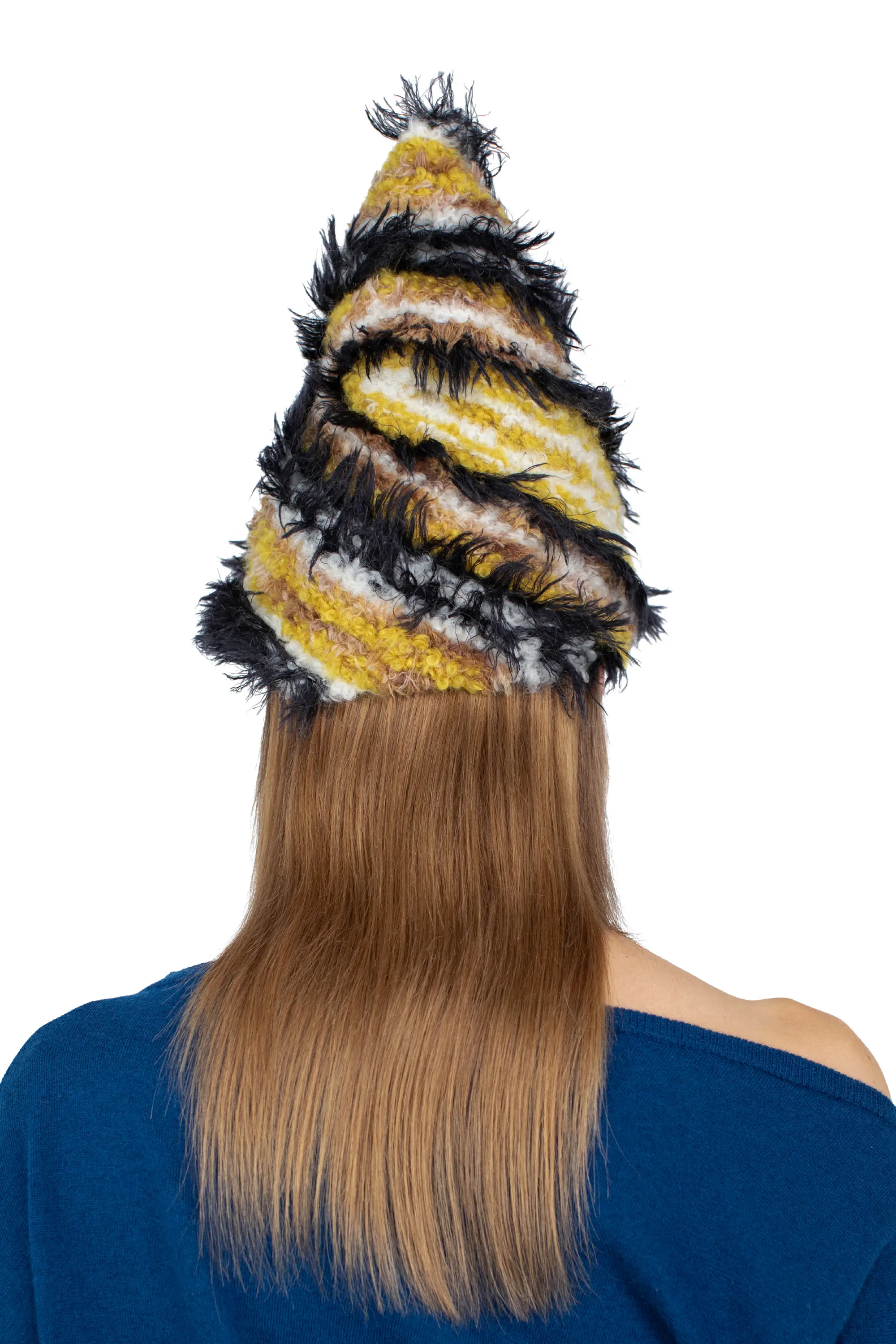 KIKO KOSTADINOV CHEVRON KNIT HAT - SUNSHINE YELLOW