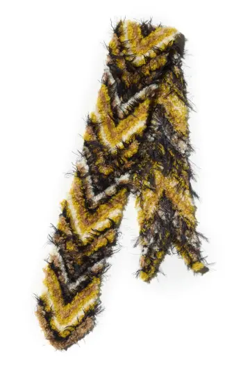 KIKO KOSTADINOV CHEVRON KNIT SCARF - SUNSHINE YELLOW