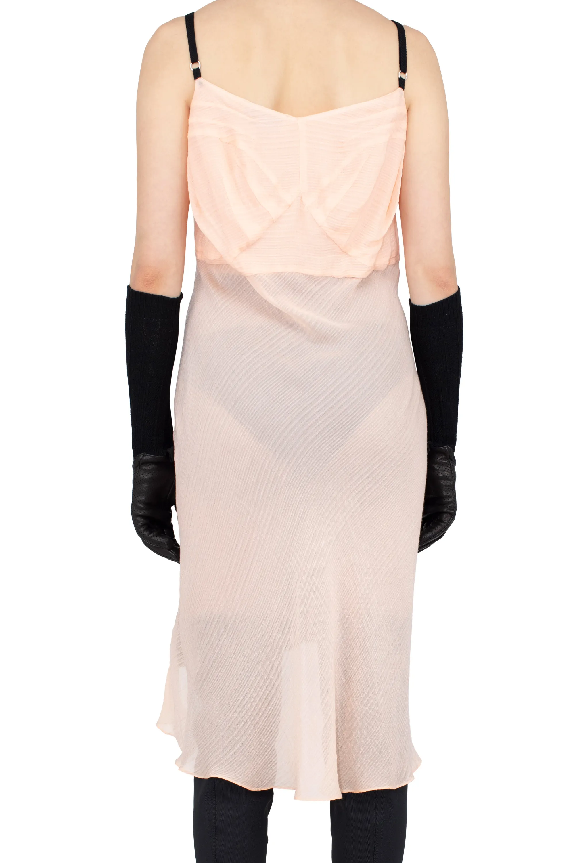 KIKO KOSTADINOV DANTE BICOT SLIP DRESS - SILVER CLOUD