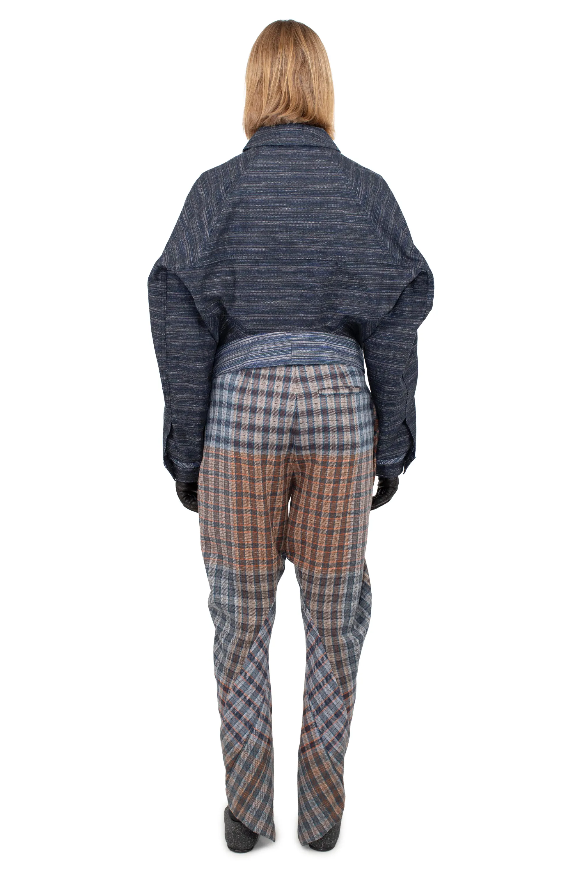 KIKO KOSTADINOV DANTE DENIM JACKET - INDIGO STRIPE