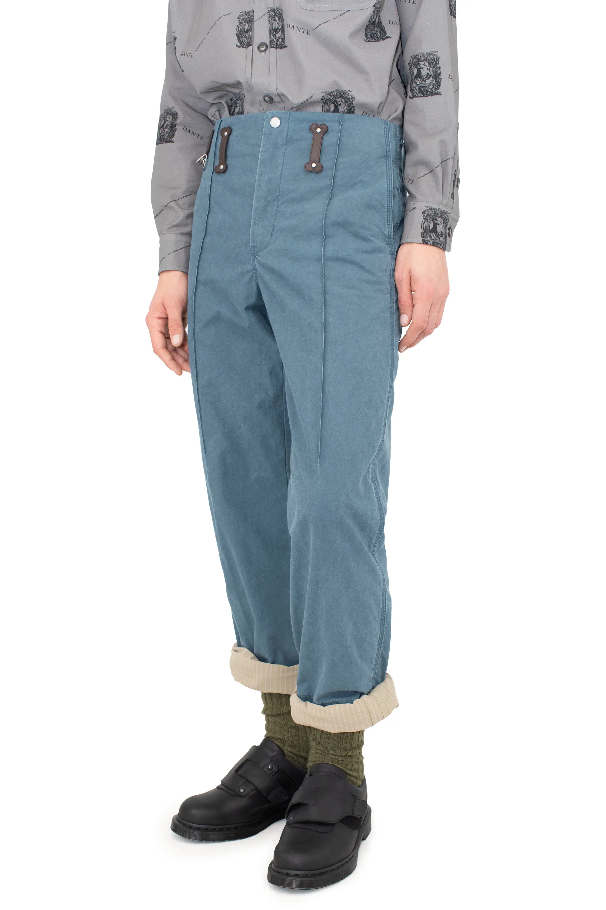 KIKO KOSTADINOV DANTE GAITER TROUSER - WASHED NAVY