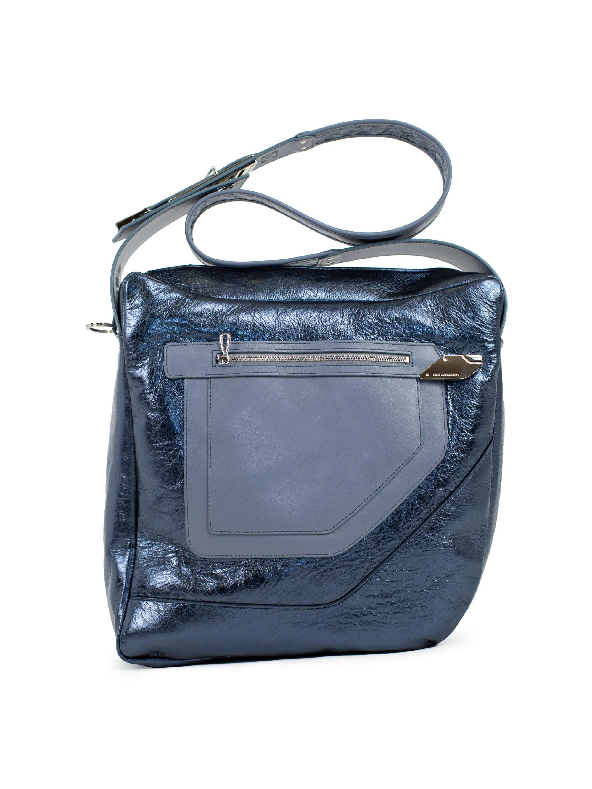 バッグ kiko kostadinov DEULTUM BAG 24ss Kiko Kostadinov◇DEULTUM BAG/ショルダーバッグ/キャンバス/GRY