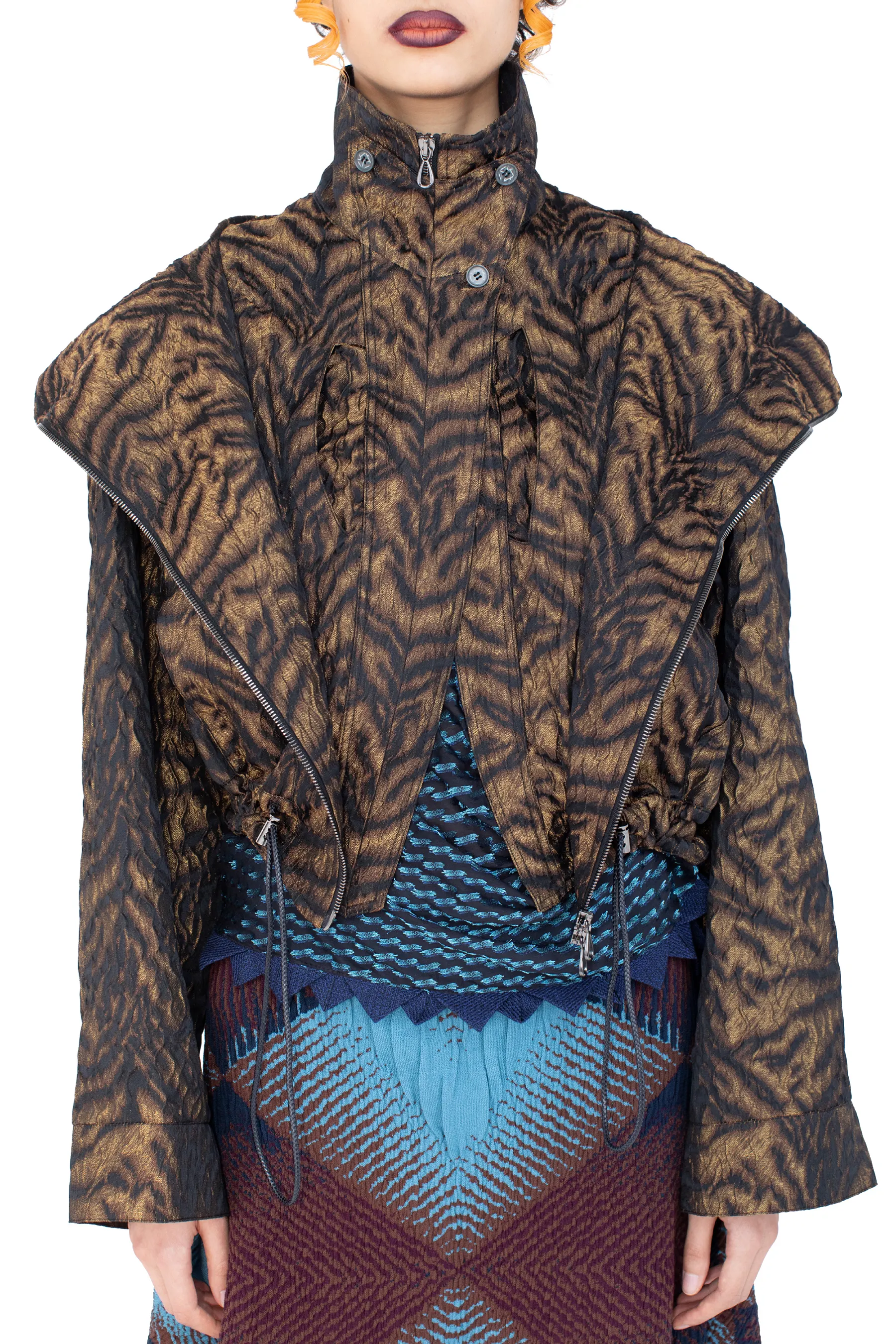 KIKO KOSTADINOV DIANE JACKET - BRONZE TIGER