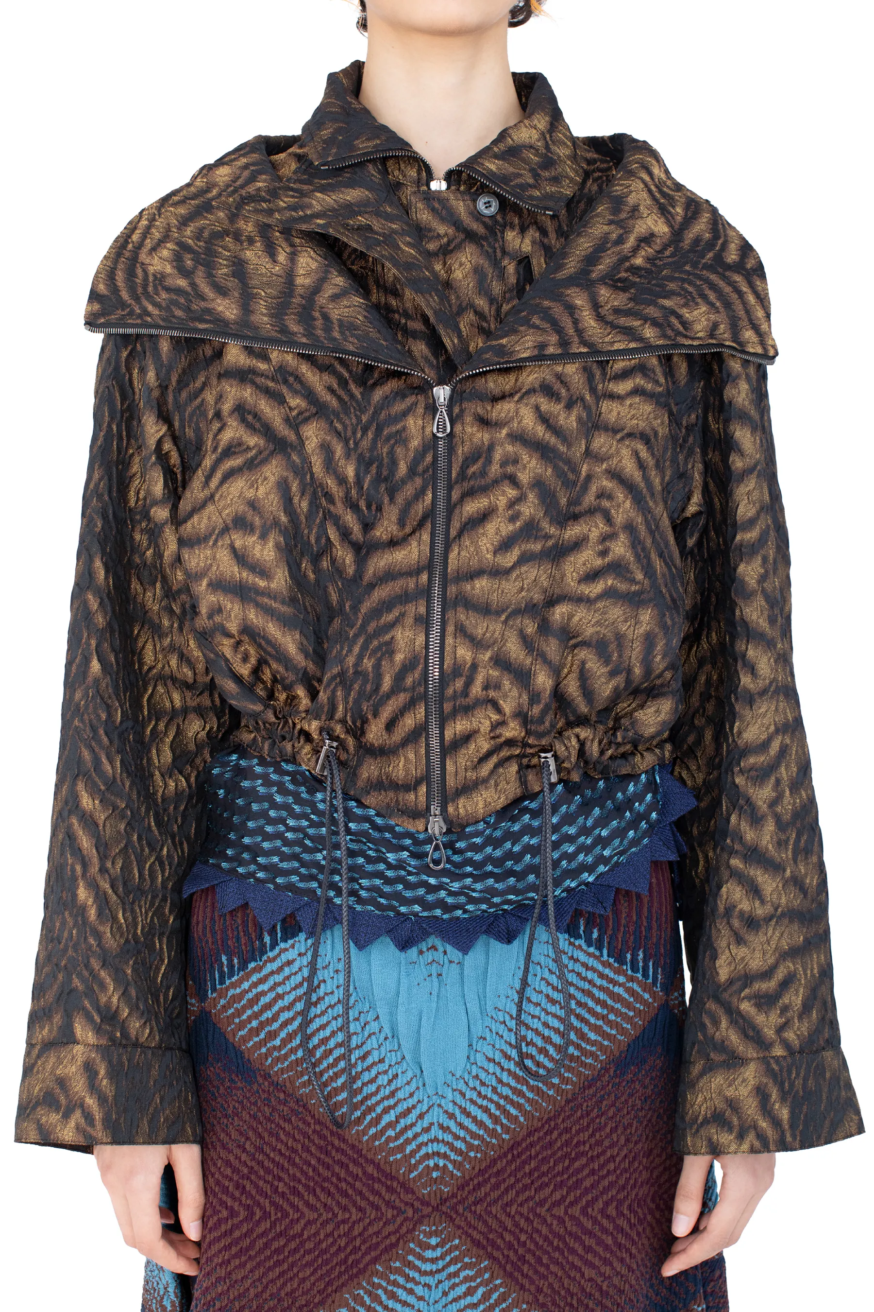 KIKO KOSTADINOV DIANE JACKET - BRONZE TIGER