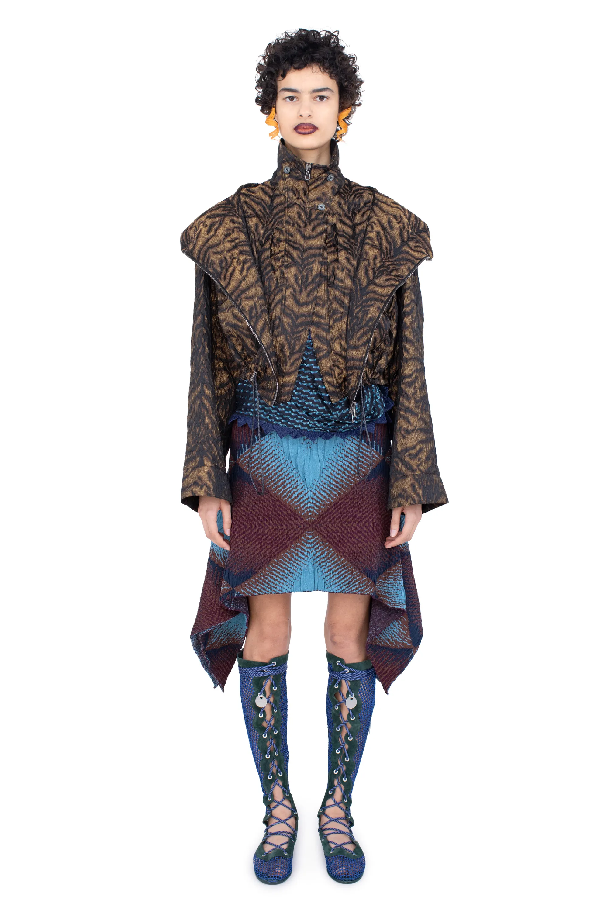 KIKO KOSTADINOV DIANE JACKET - BRONZE TIGER