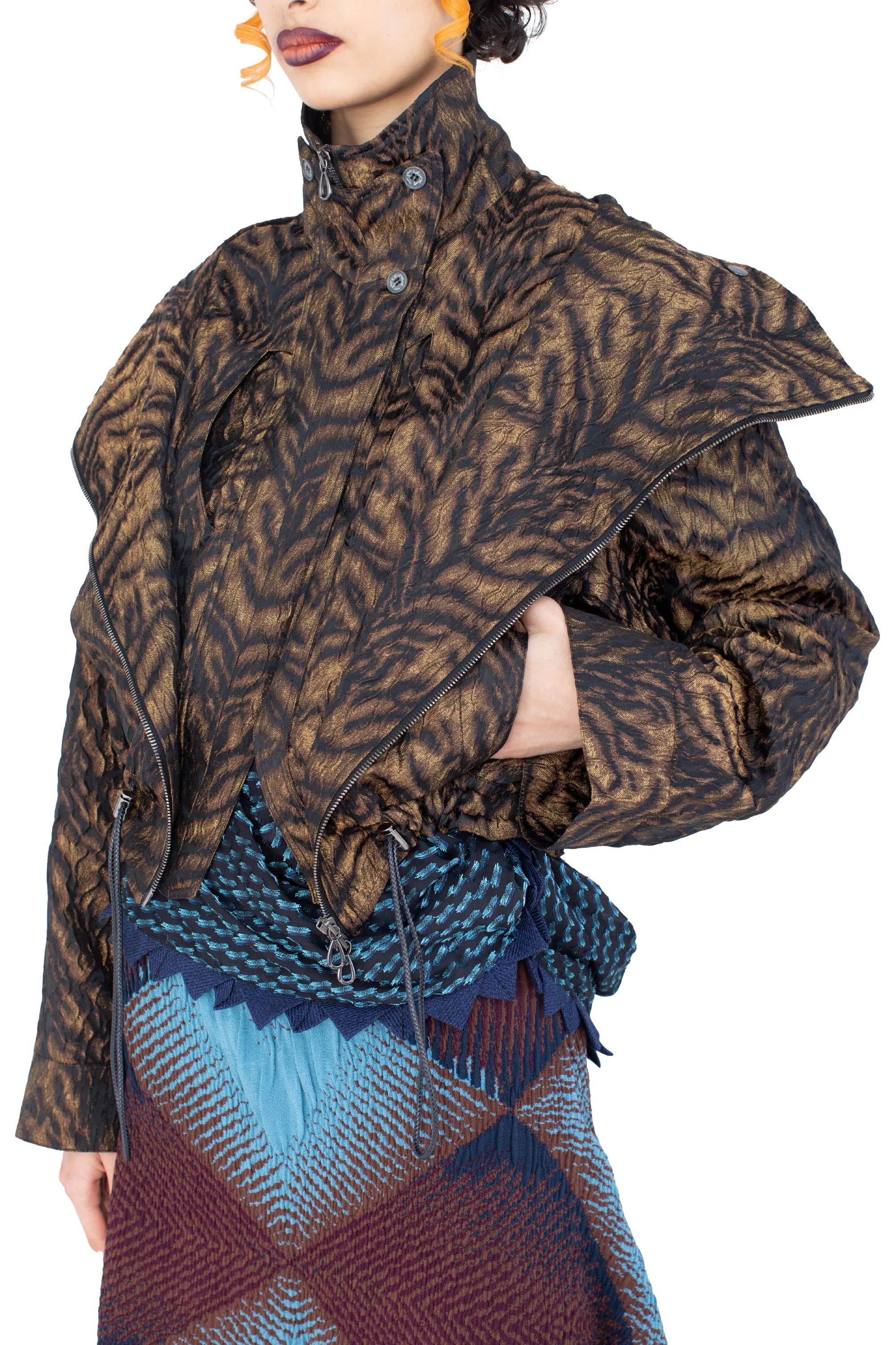 KIKO KOSTADINOV DIANE JACKET - BRONZE TIGER