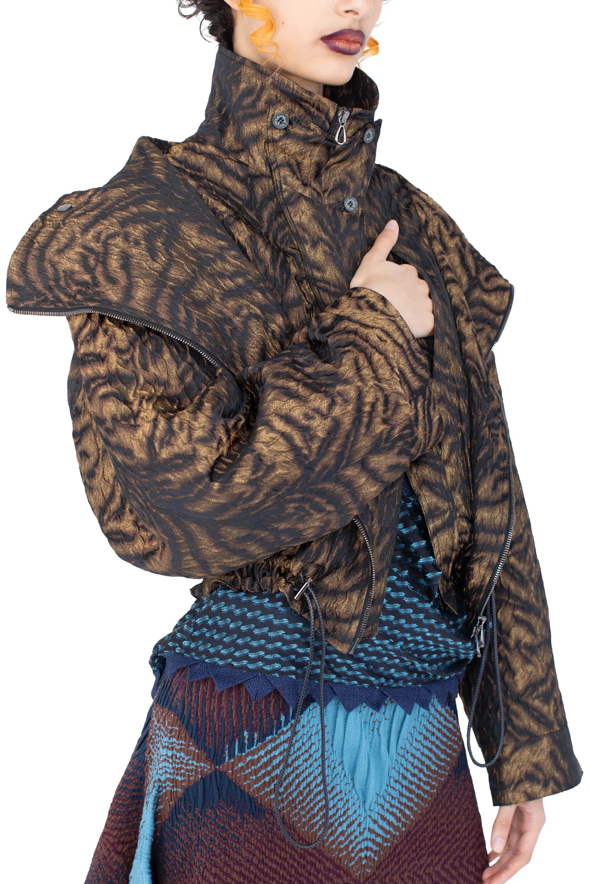 KIKO KOSTADINOV DIANE JACKET - BRONZE TIGER