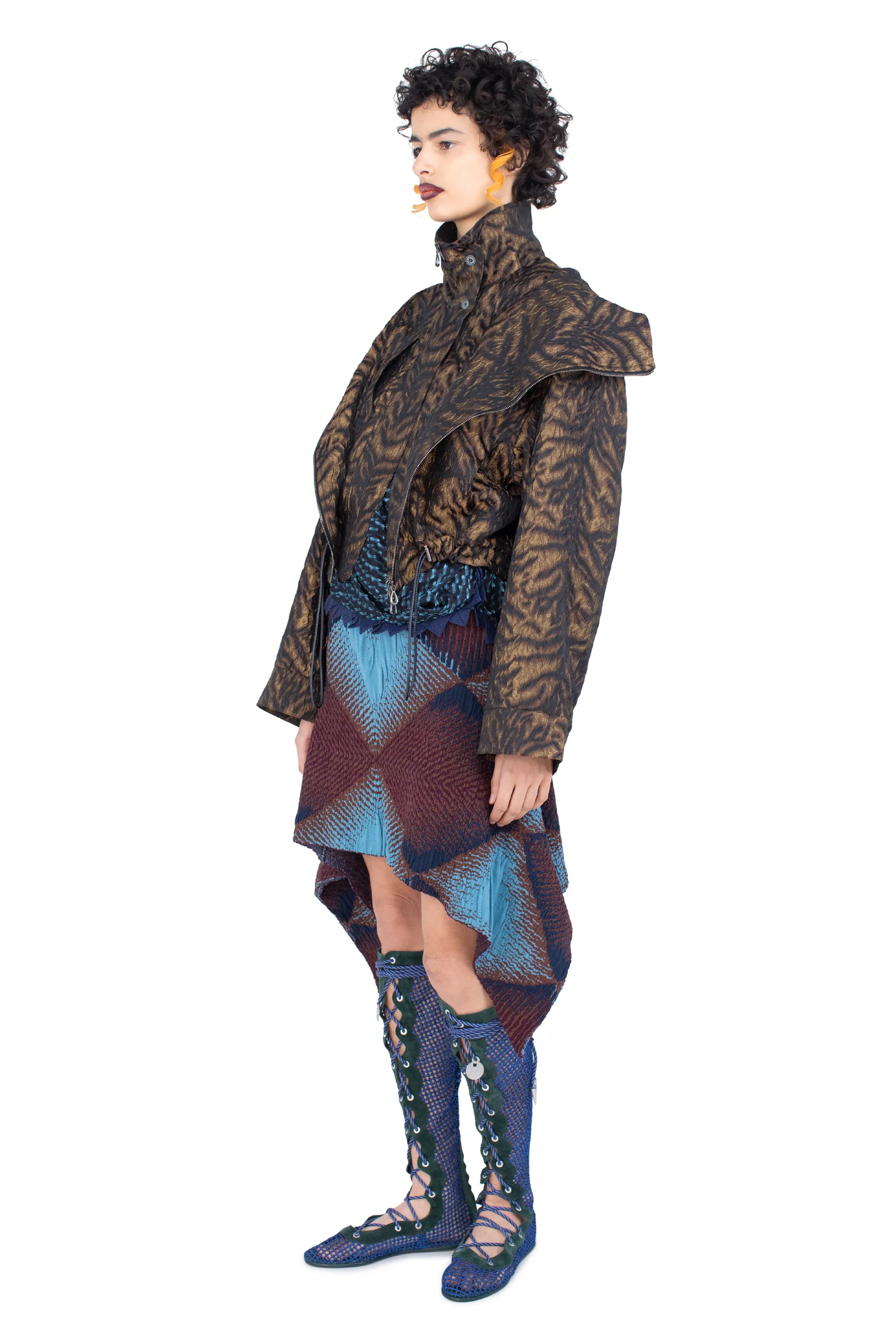 KIKO KOSTADINOV DIANE JACKET - BRONZE TIGER