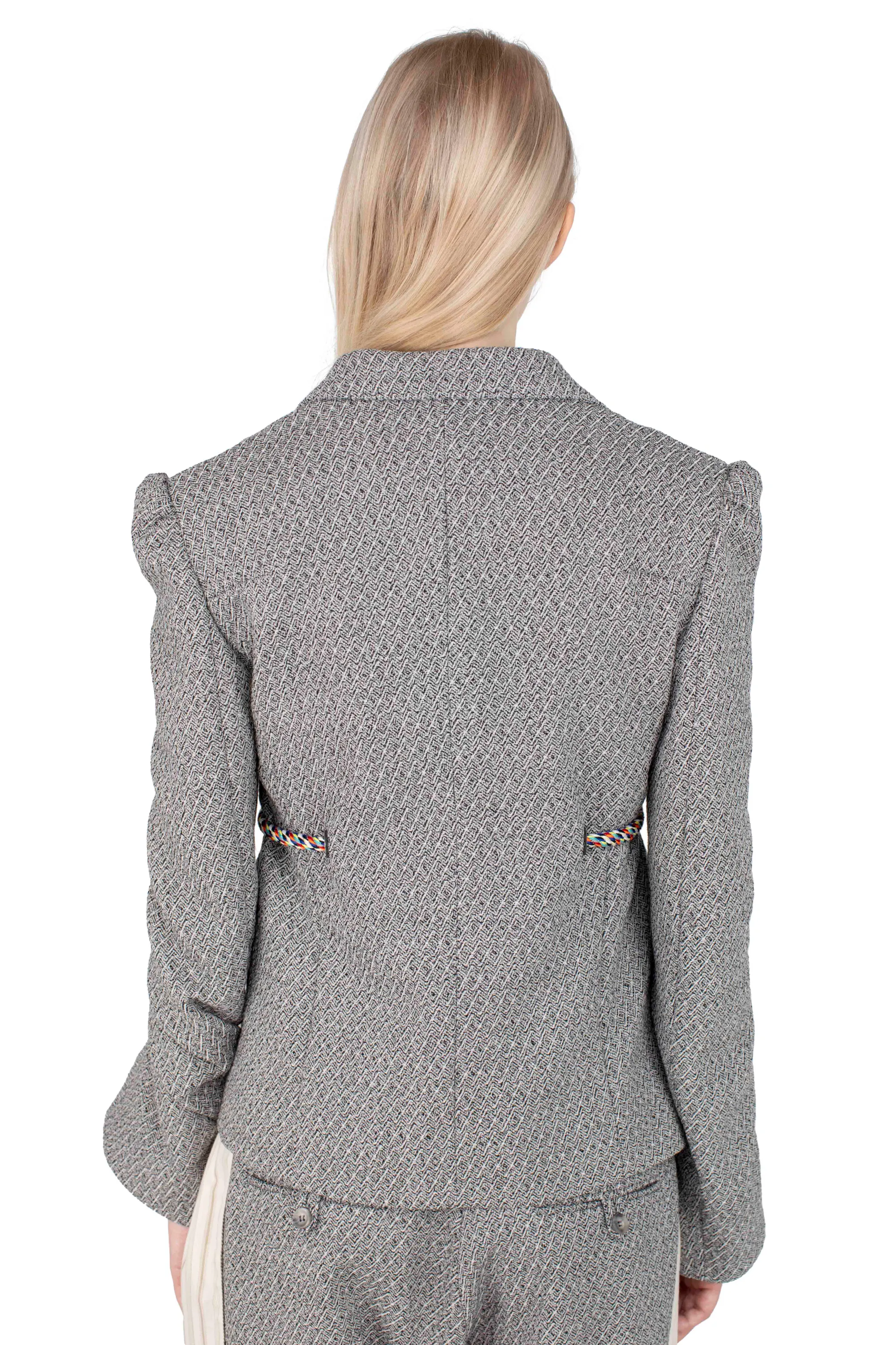KIKO KOSTADINOV EDNA TAILORED JACKET - MONOCHROME GREY