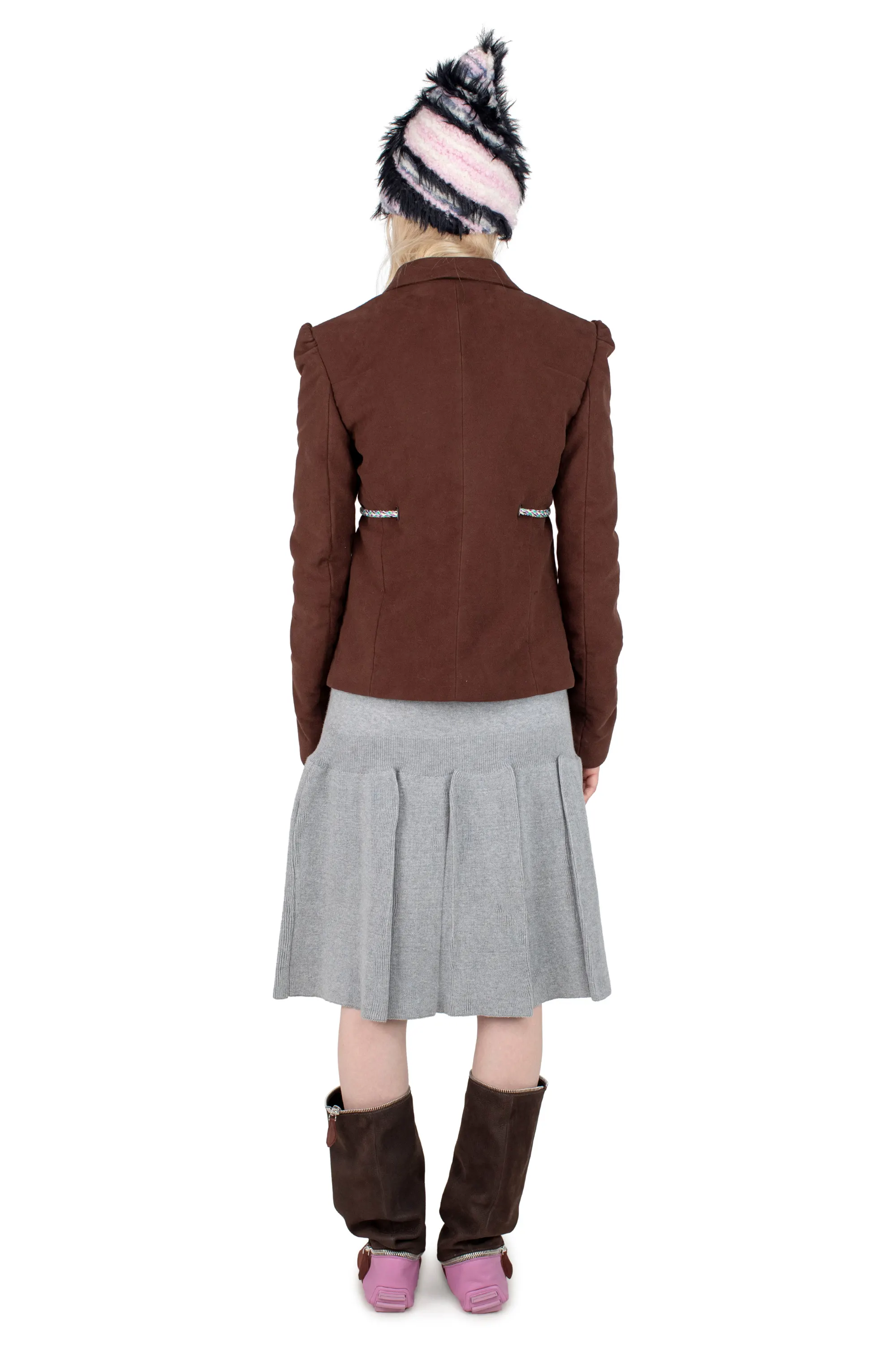 KIKO KOSTADINOV EDNA TAILORED JACKET - WENGE BROWN
