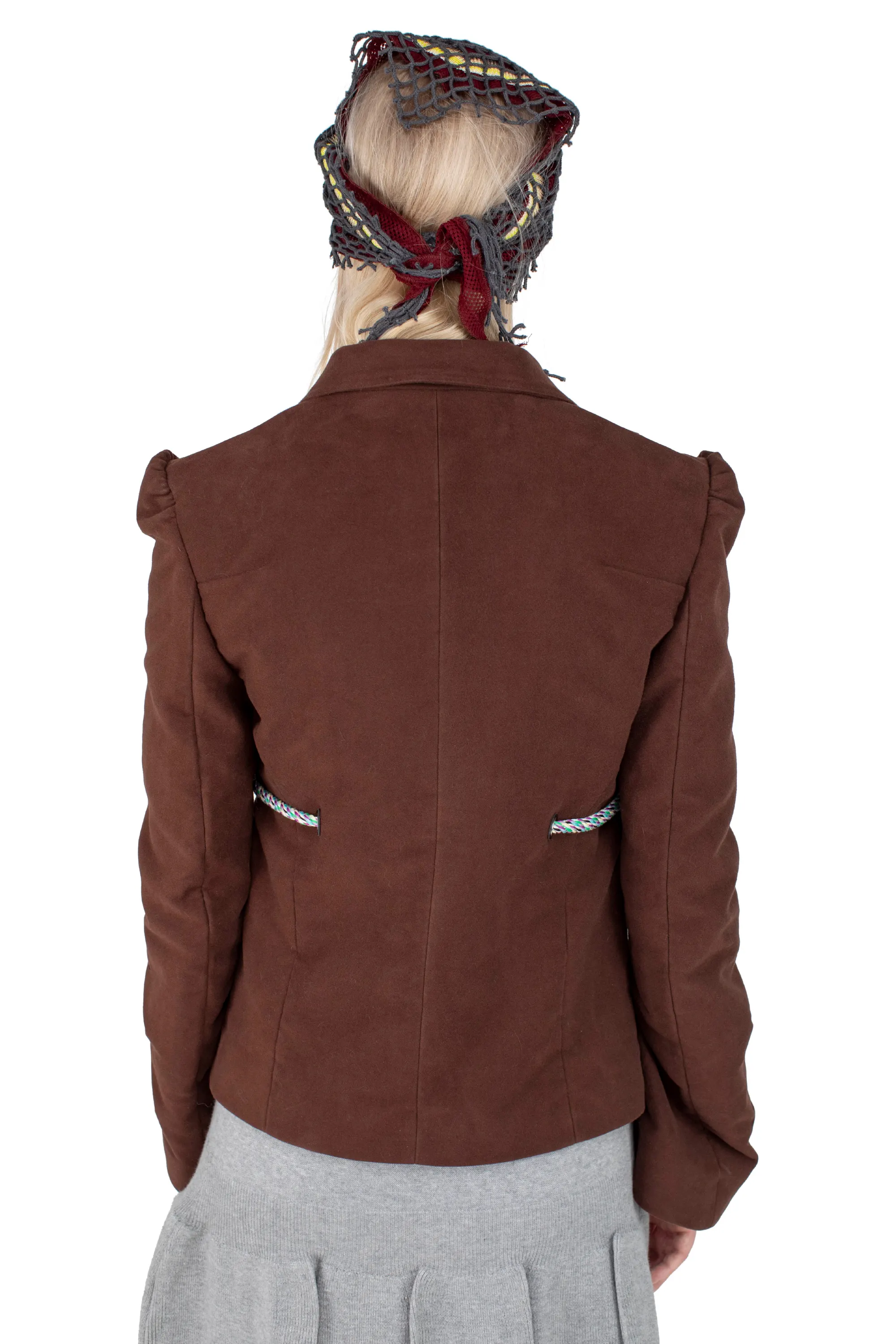 KIKO KOSTADINOV EDNA TAILORED JACKET - WENGE BROWN