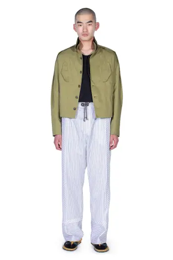 KIKO KOSTADINOV EGRETA JACKET - LIME STRIPE