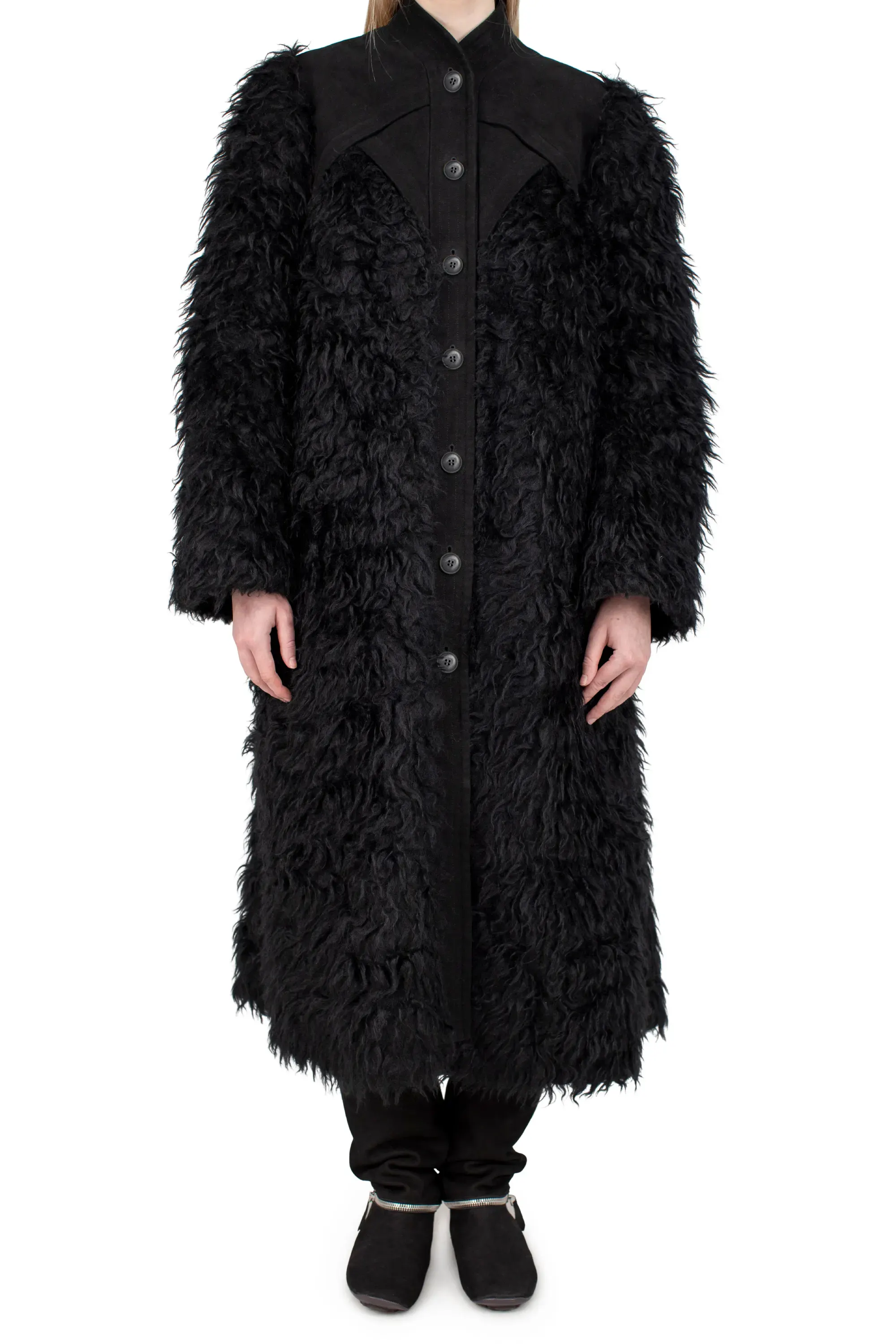 KIKO KOSTADINOV EMANUEL COAT - STYGIAN BLACK