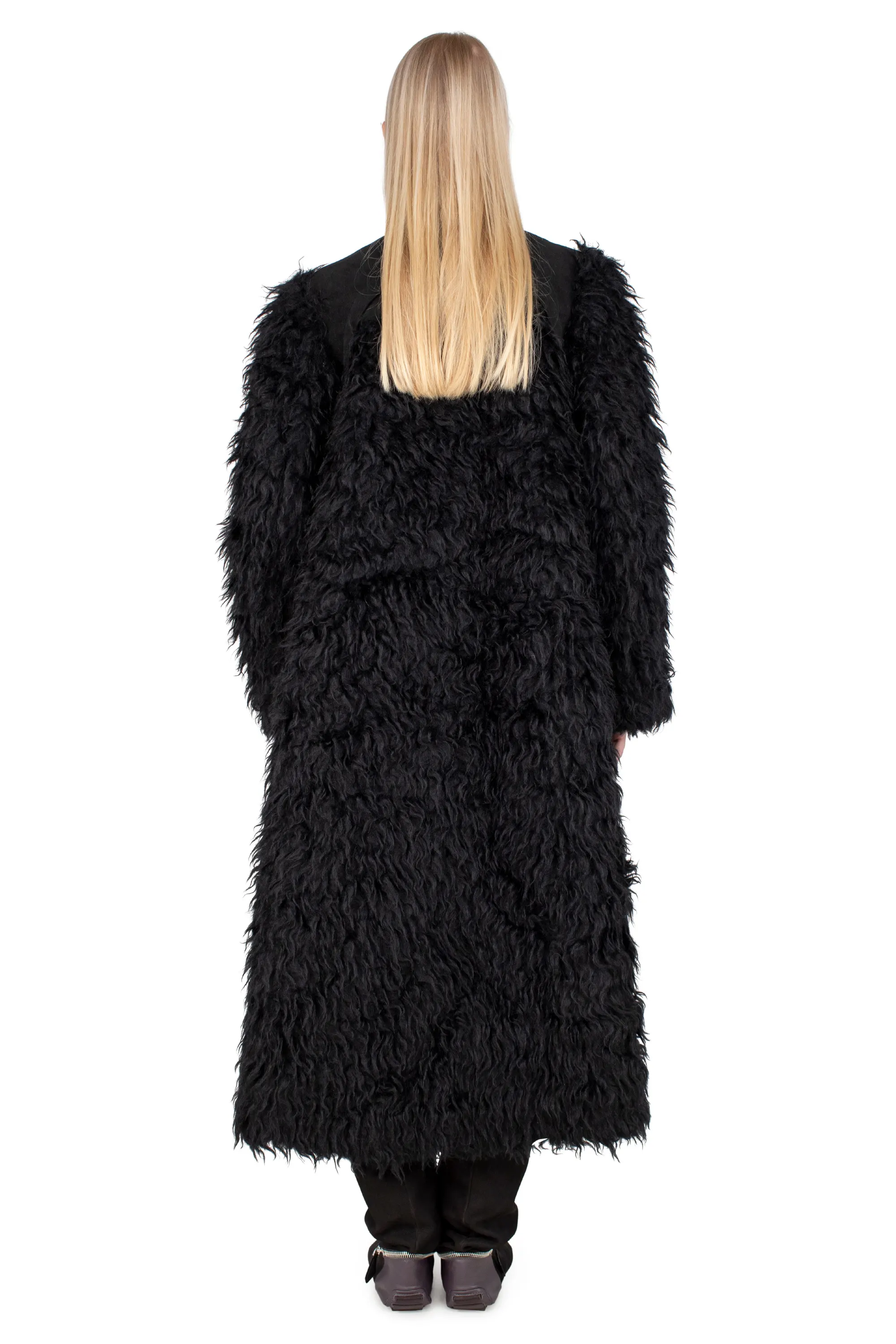 KIKO KOSTADINOV EMANUEL COAT - STYGIAN BLACK