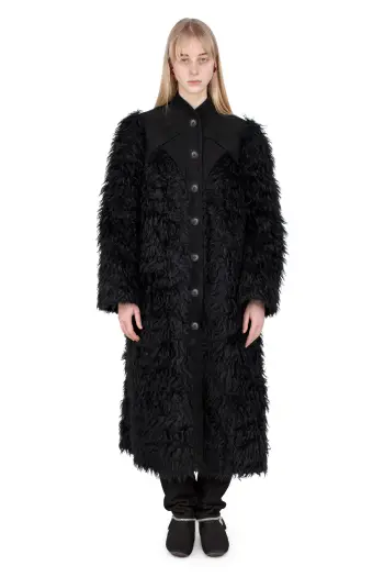 KIKO KOSTADINOV EMANUEL COAT - STYGIAN BLACK