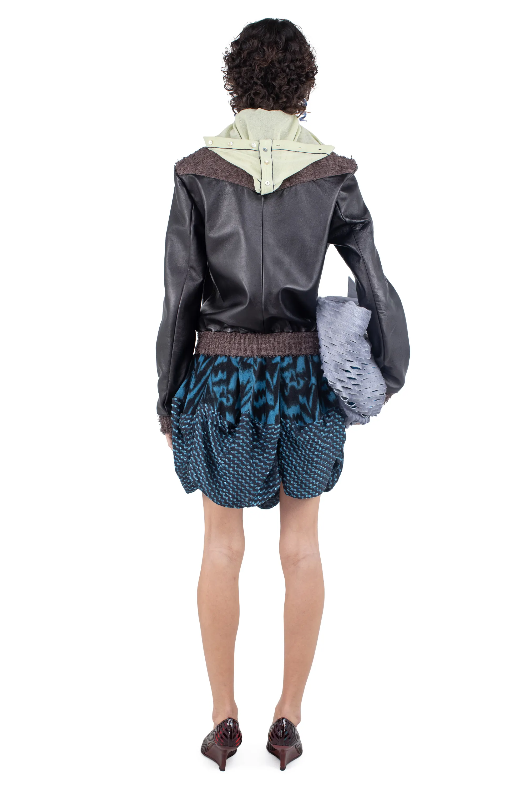 KIKO KOSTADINOV EVELYN SKIRT - SAPPHIRE BLUE & BLACK