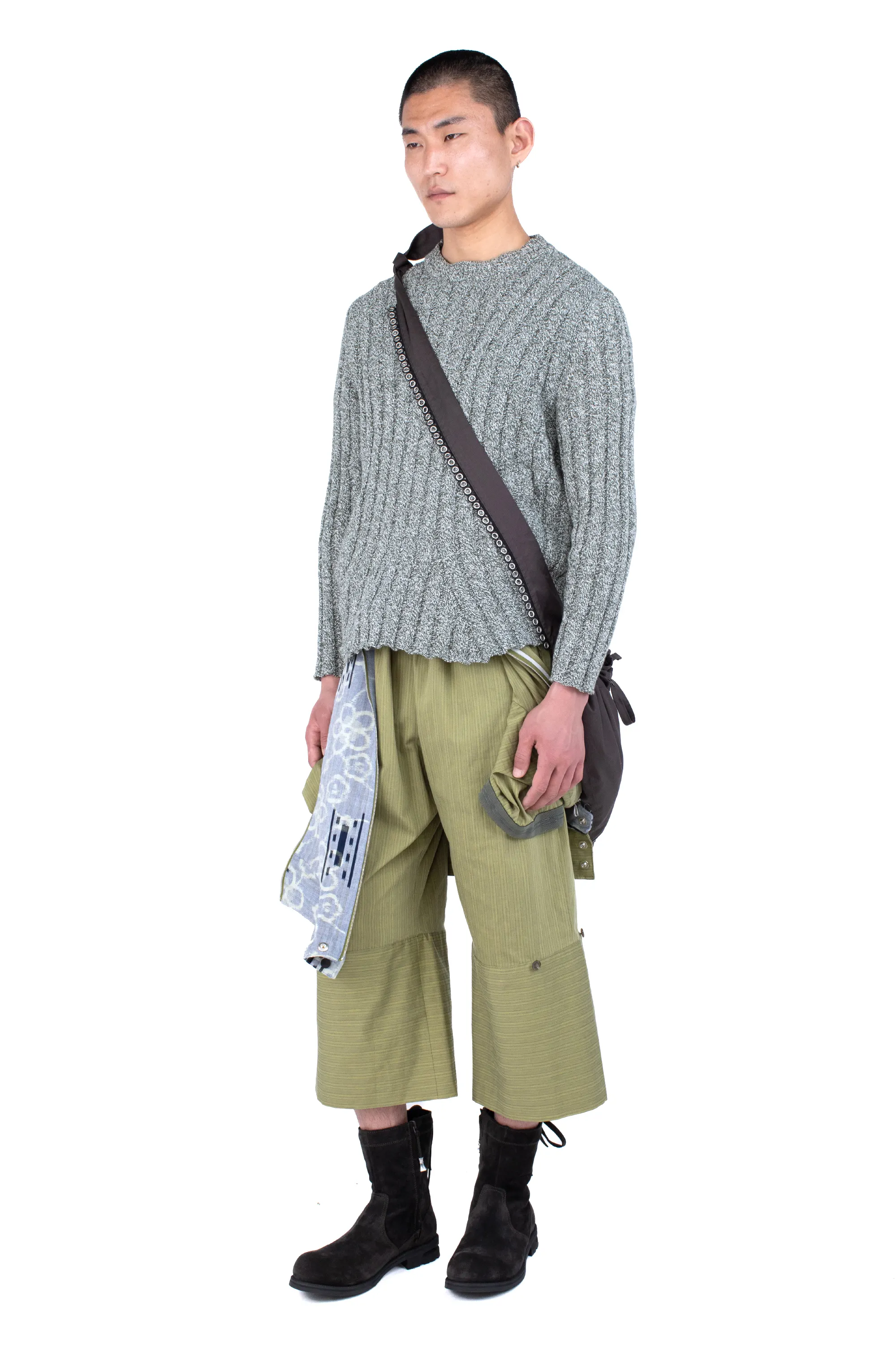 KIKO KOSTADINOV FARKAS JUMPSUIT - LIME STRIPE