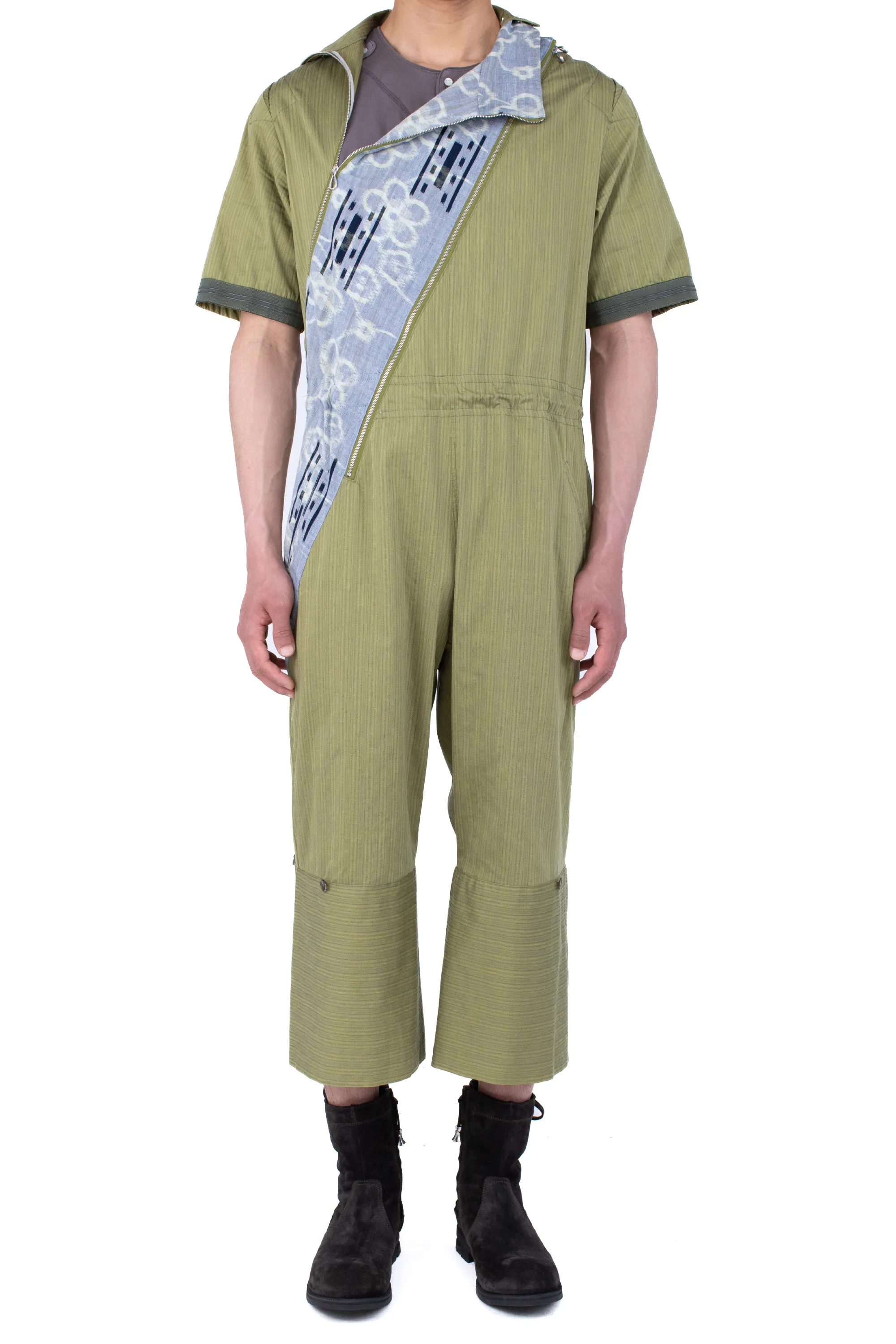 KIKO KOSTADINOV FARKAS JUMPSUIT - LIME STRIPE