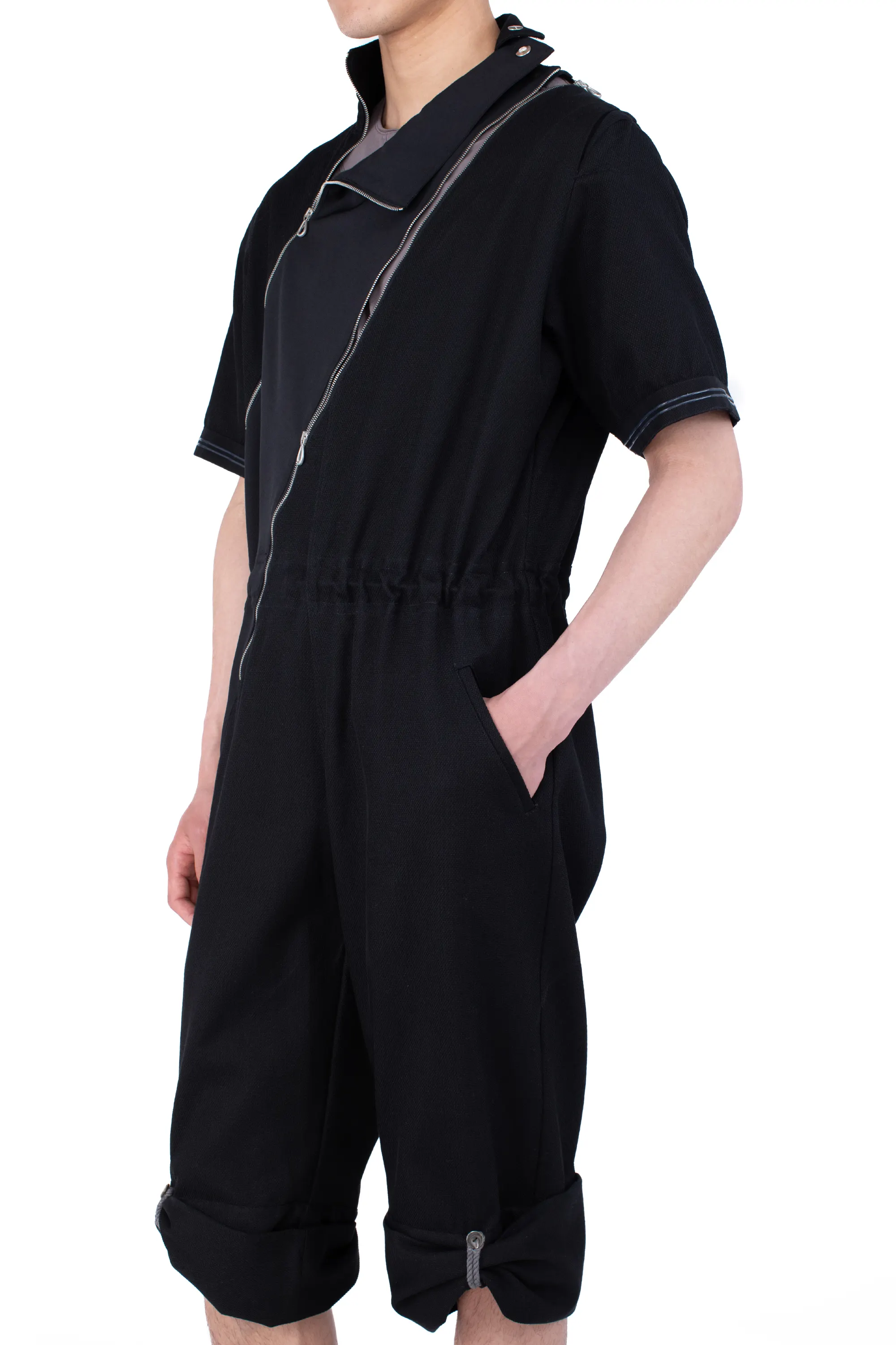 KIKO KOSTADINOV FARKAS JUMPSUIT - SPACE BLACK