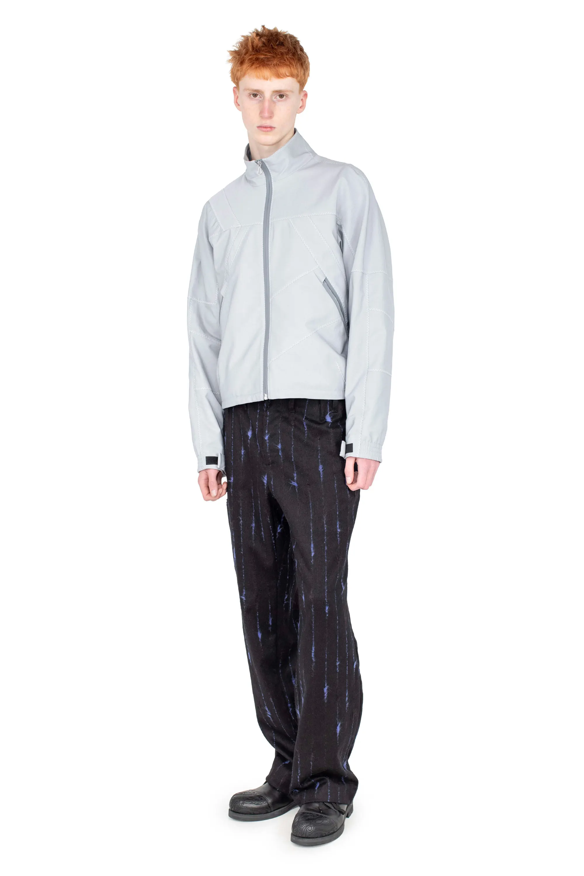 KIKO KOSTADINOV FERENC TROUSER - BLACK & ROYAL BLUE