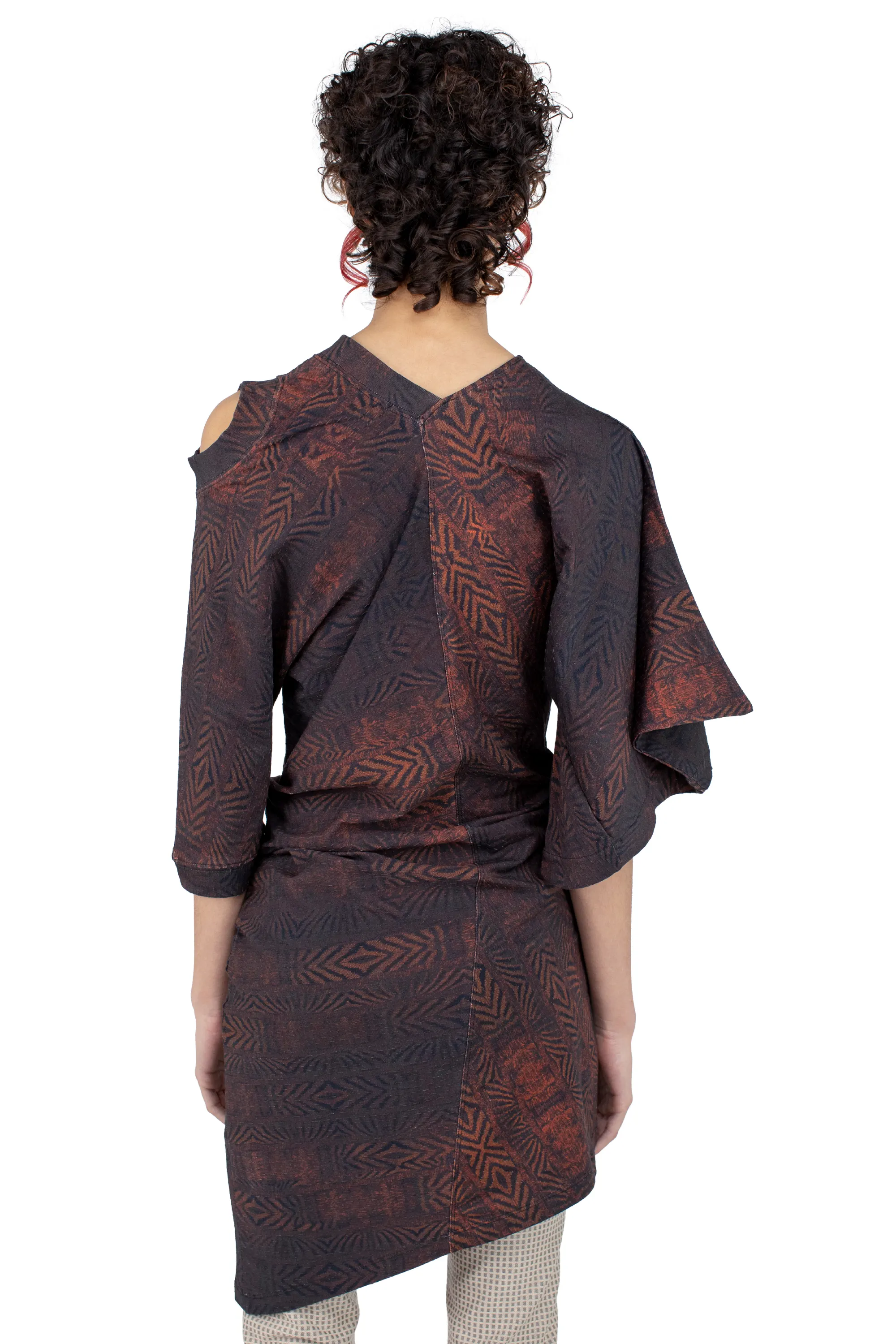KIKO KOSTADINOV FIORELLA DRESS - FEATHER PRINT
