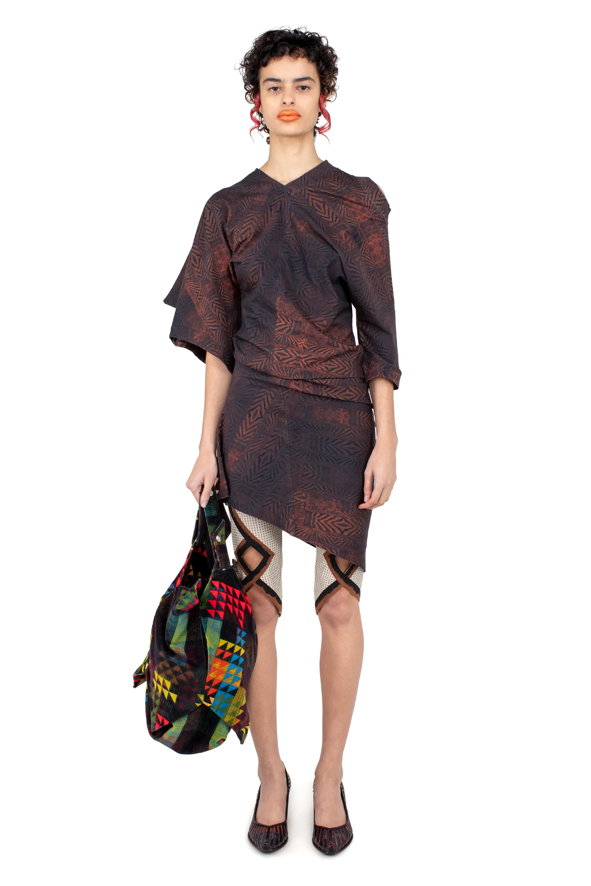 KIKO KOSTADINOV FIORELLA DRESS - FEATHER PRINT