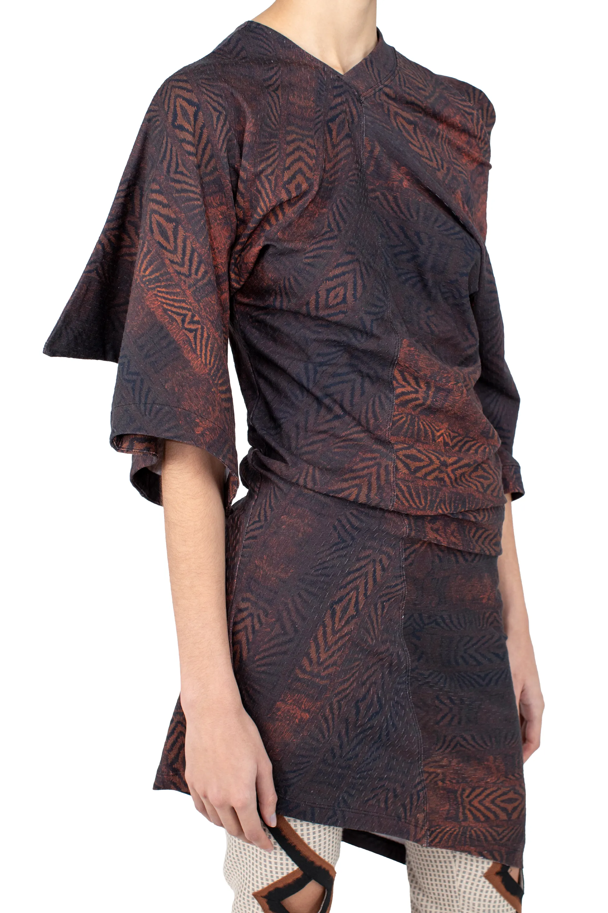 KIKO KOSTADINOV FIORELLA DRESS - FEATHER PRINT