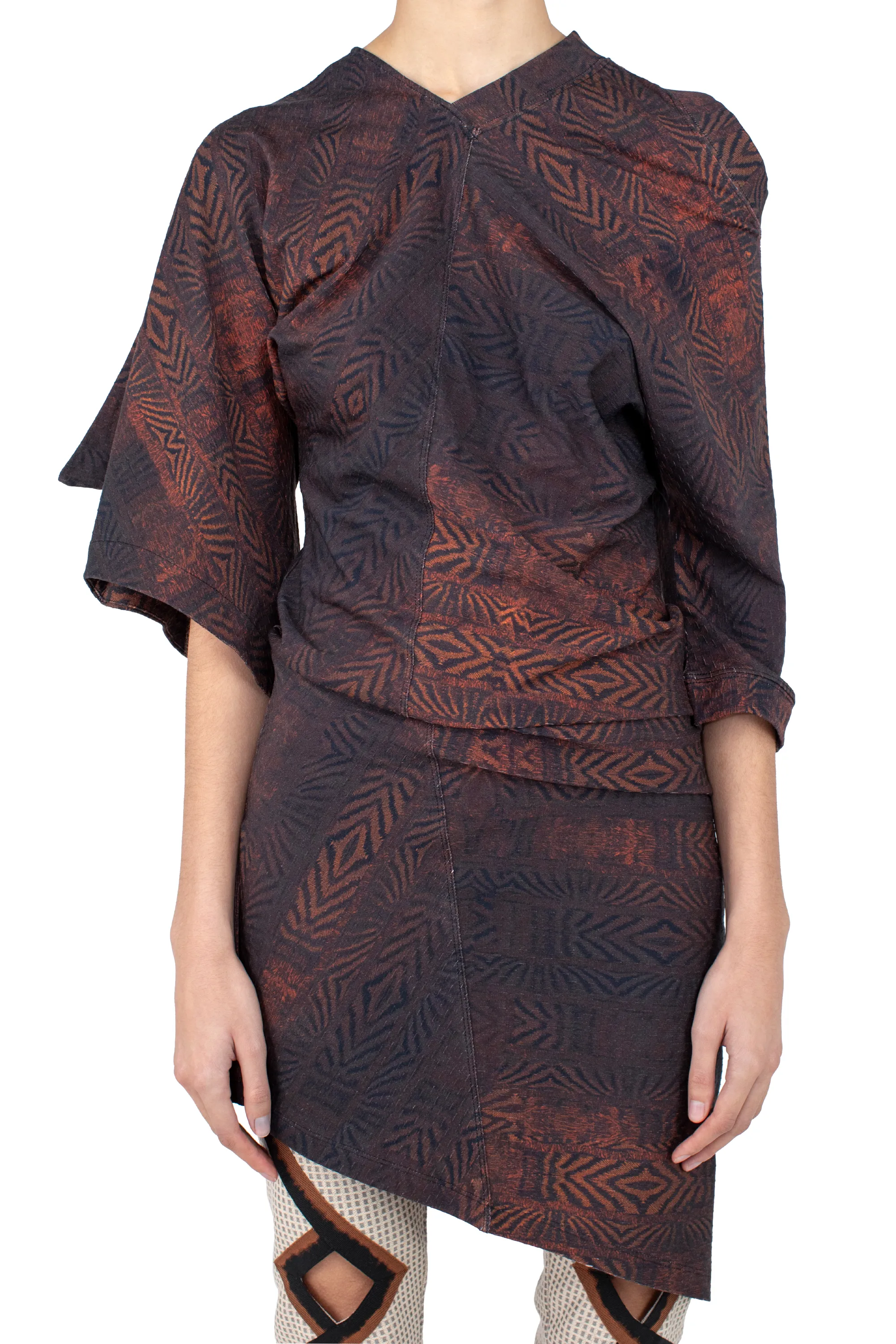 KIKO KOSTADINOV FIORELLA DRESS - FEATHER PRINT