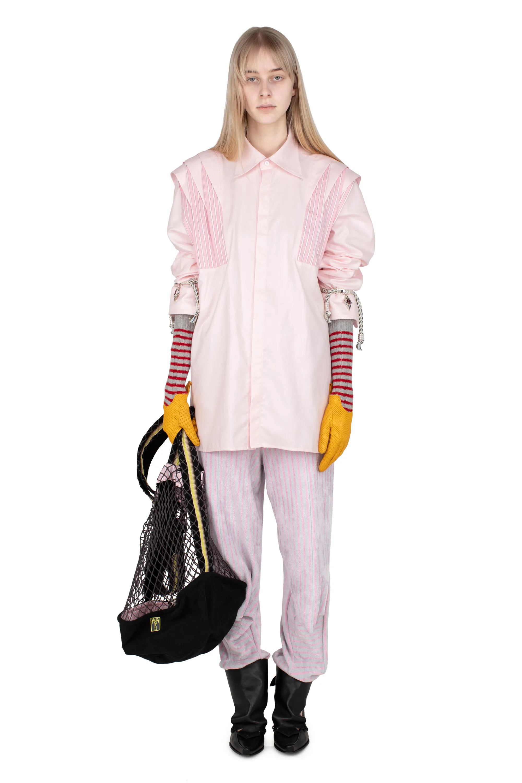 KIKO KOSTADINOV FITZGERALD PLEATED SHIRT - DIANTHUS PINK