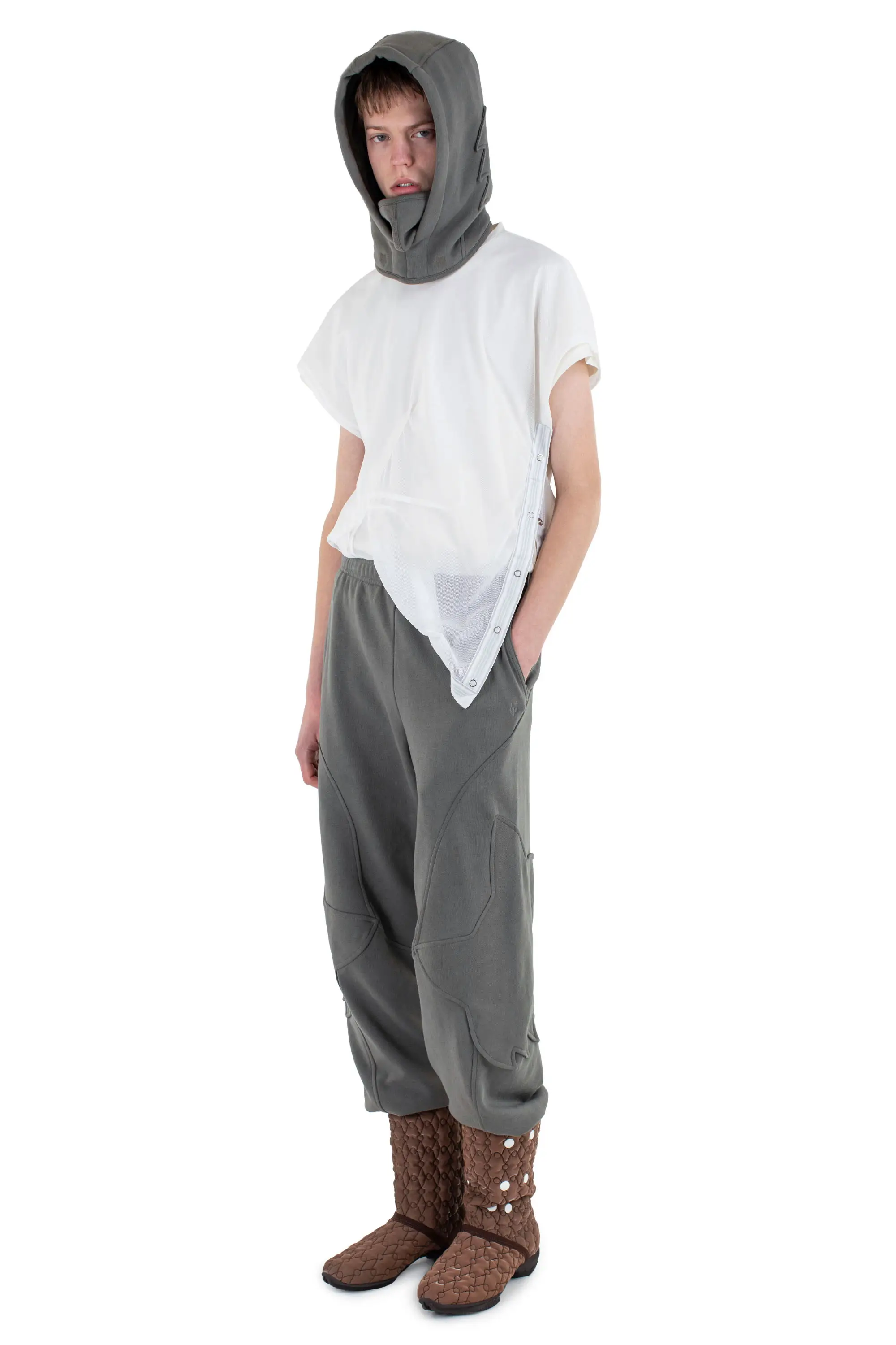 KIKO KOSTADINOV FOX FLEECE PANT - DARK STONE