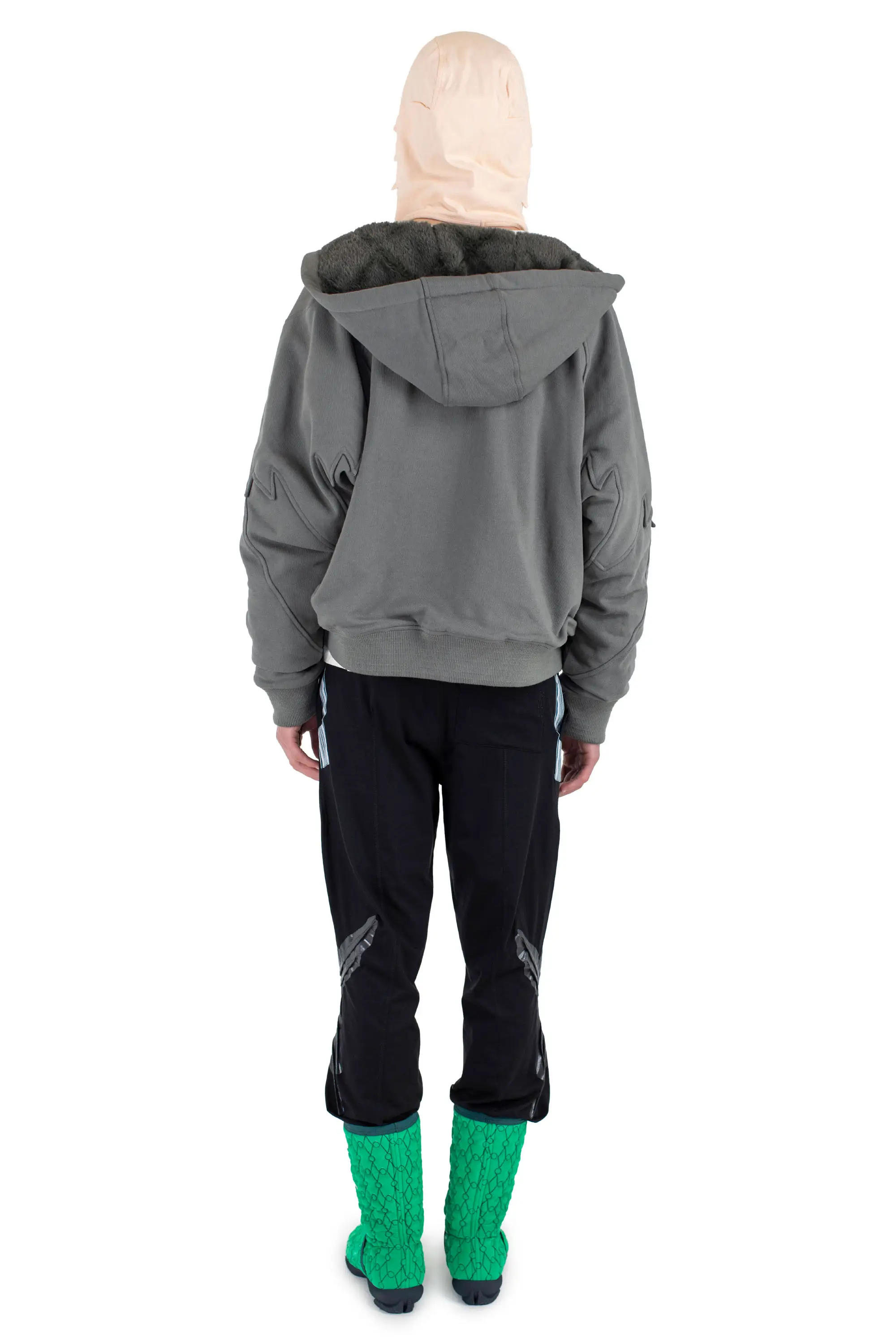 KIKO KOSTADINOV FOX SHERPA ZIP FLEECE - DARK STONE