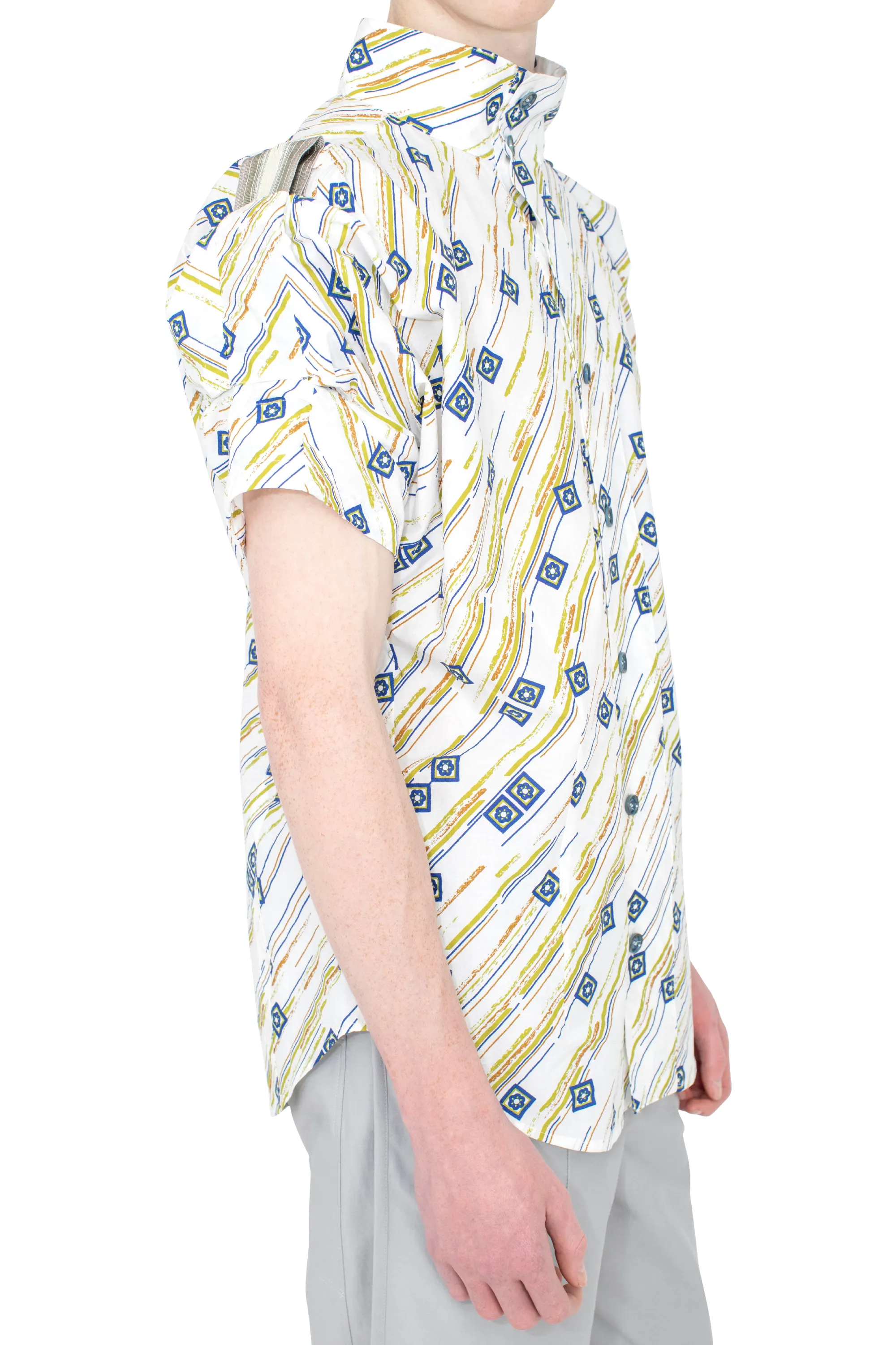 KIKO KOSTADINOV GABOR SHIRT - FLORAL BRUSH