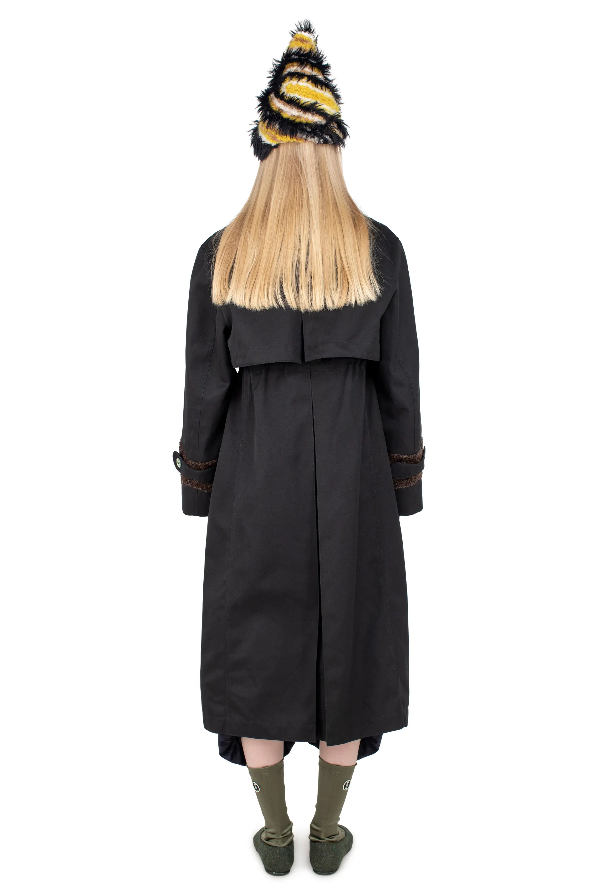 KIKO KOSTADINOV GRAHN TRENCH COAT - CHARCOAL BROWN