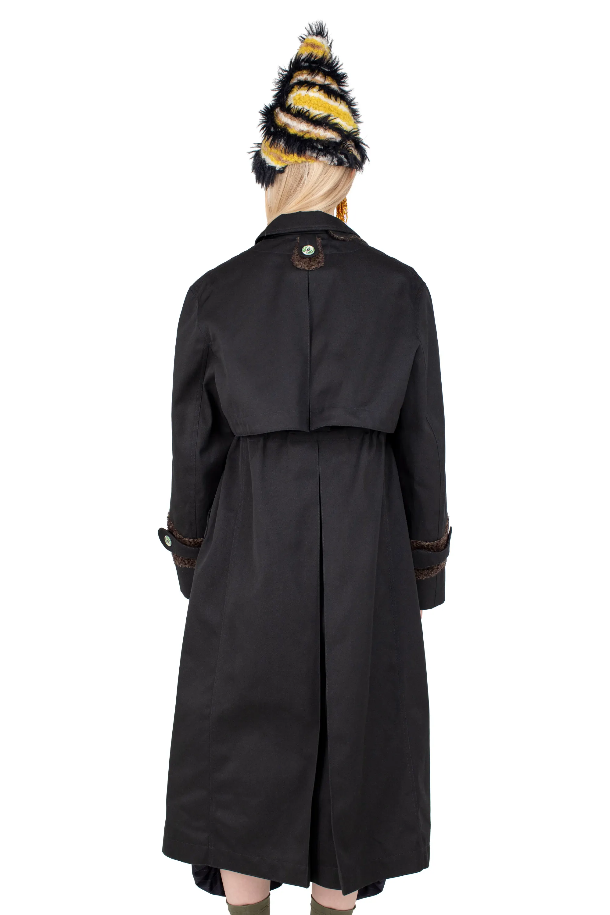 KIKO KOSTADINOV GRAHN TRENCH COAT - CHARCOAL BROWN