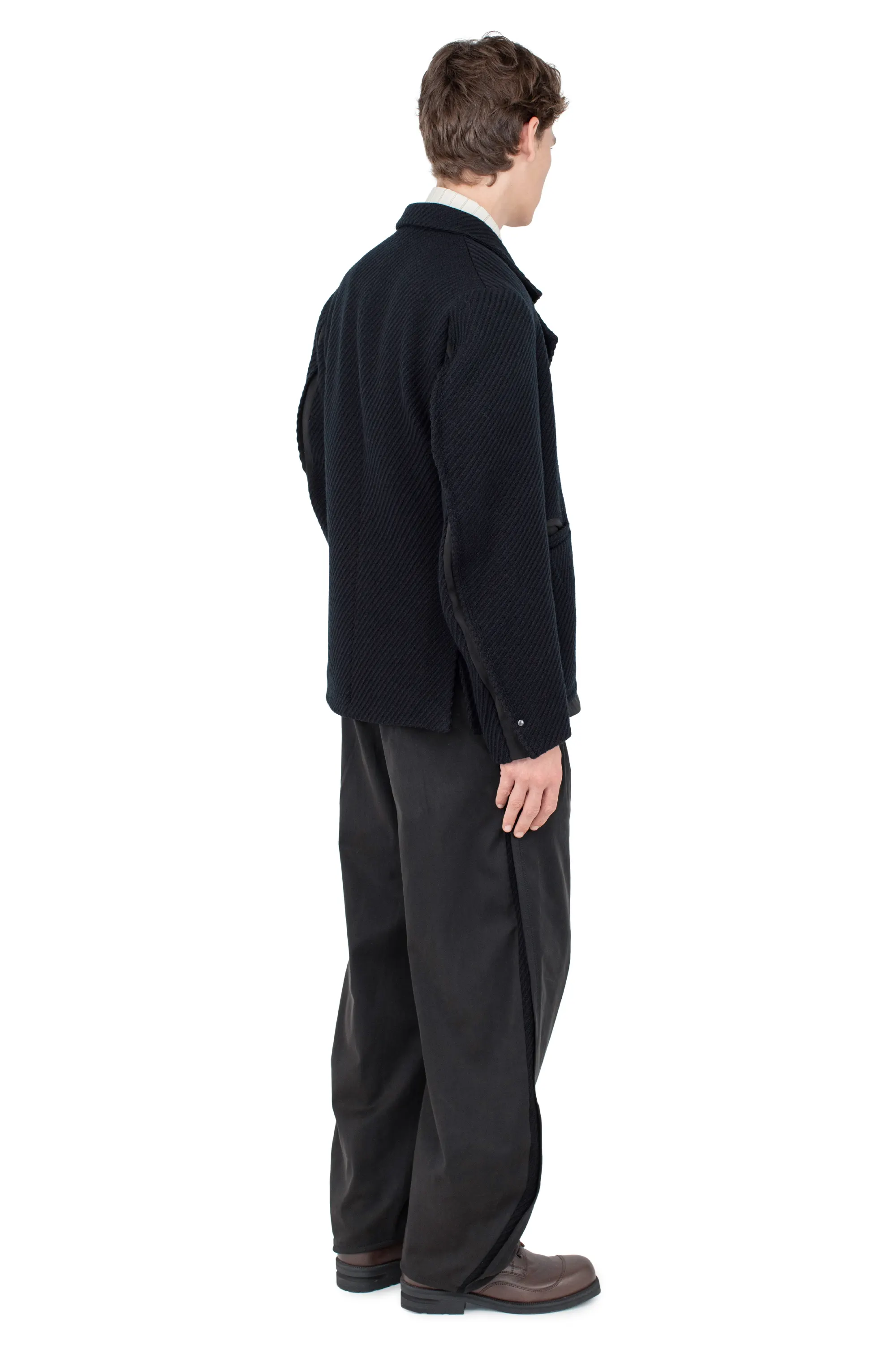 KIKO KOSTADINOV HALICS BLAZER - MATT BLACK/JET BLACK