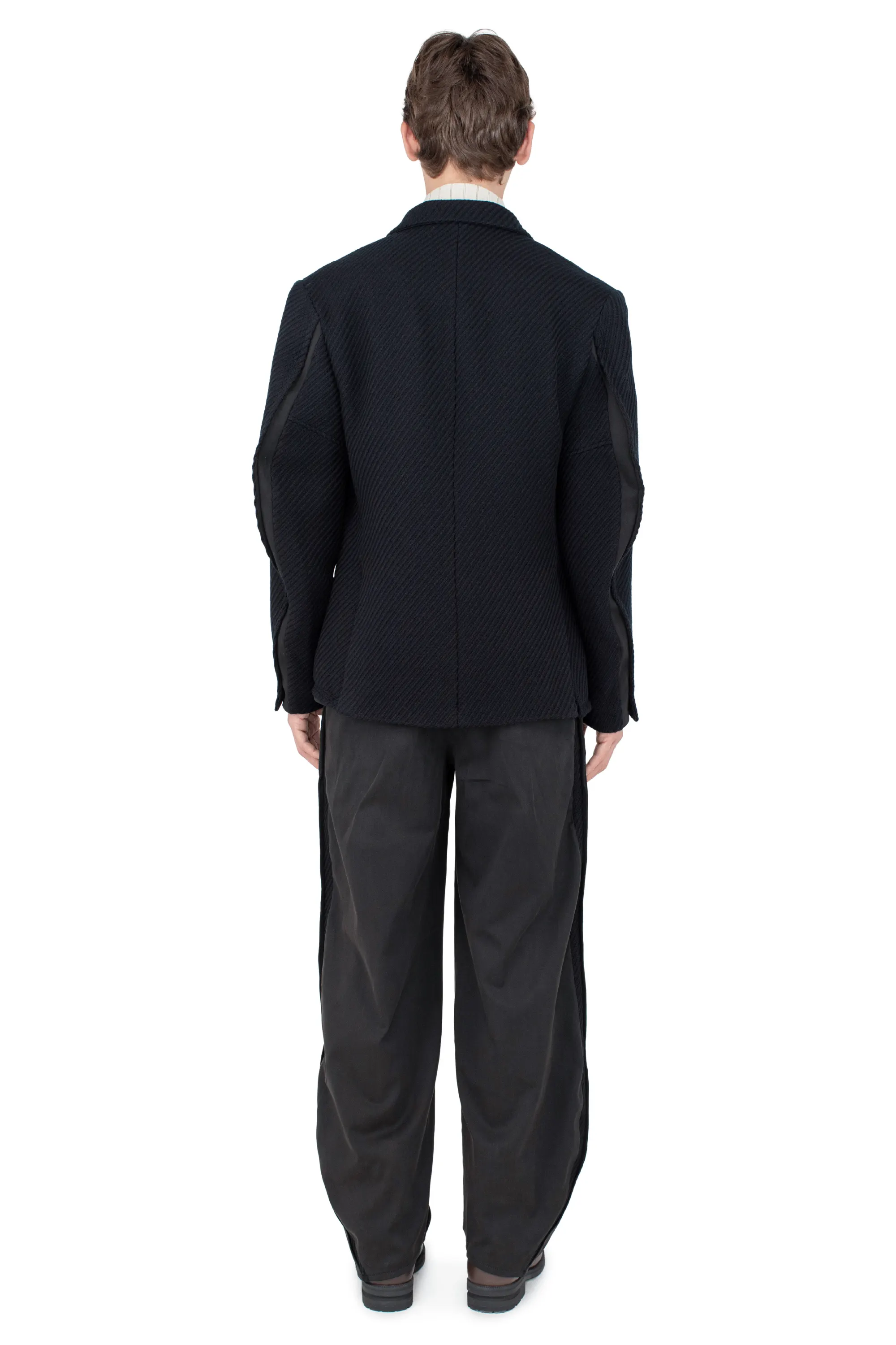 KIKO KOSTADINOV HALICS BLAZER - MATT BLACK/JET BLACK